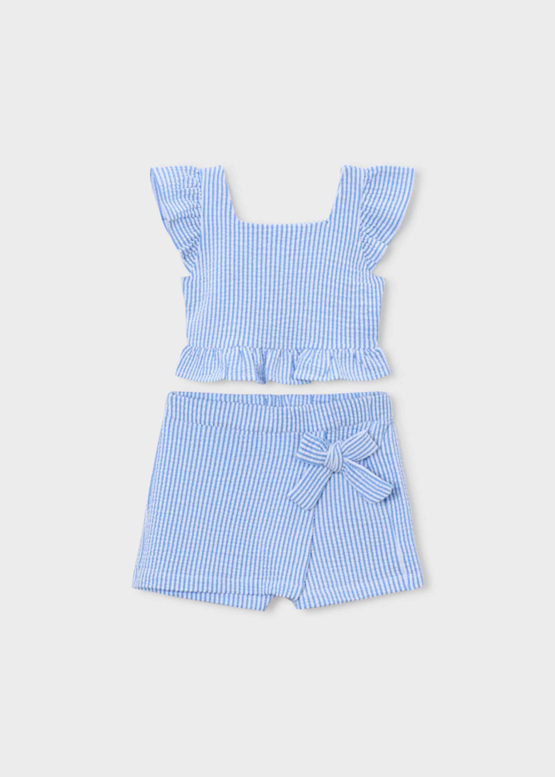 Striped skirt set girl