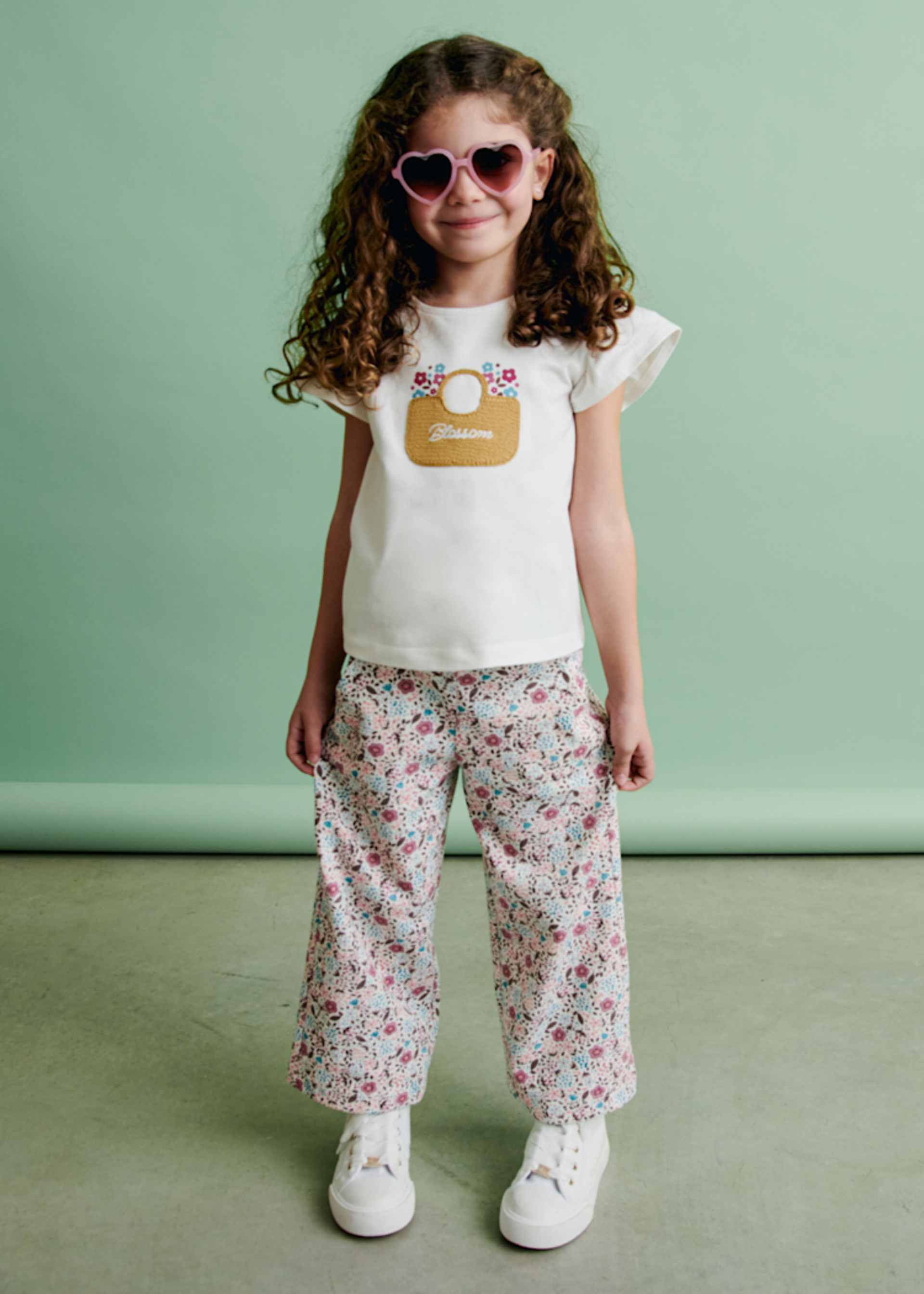 Pantalón estampado niña