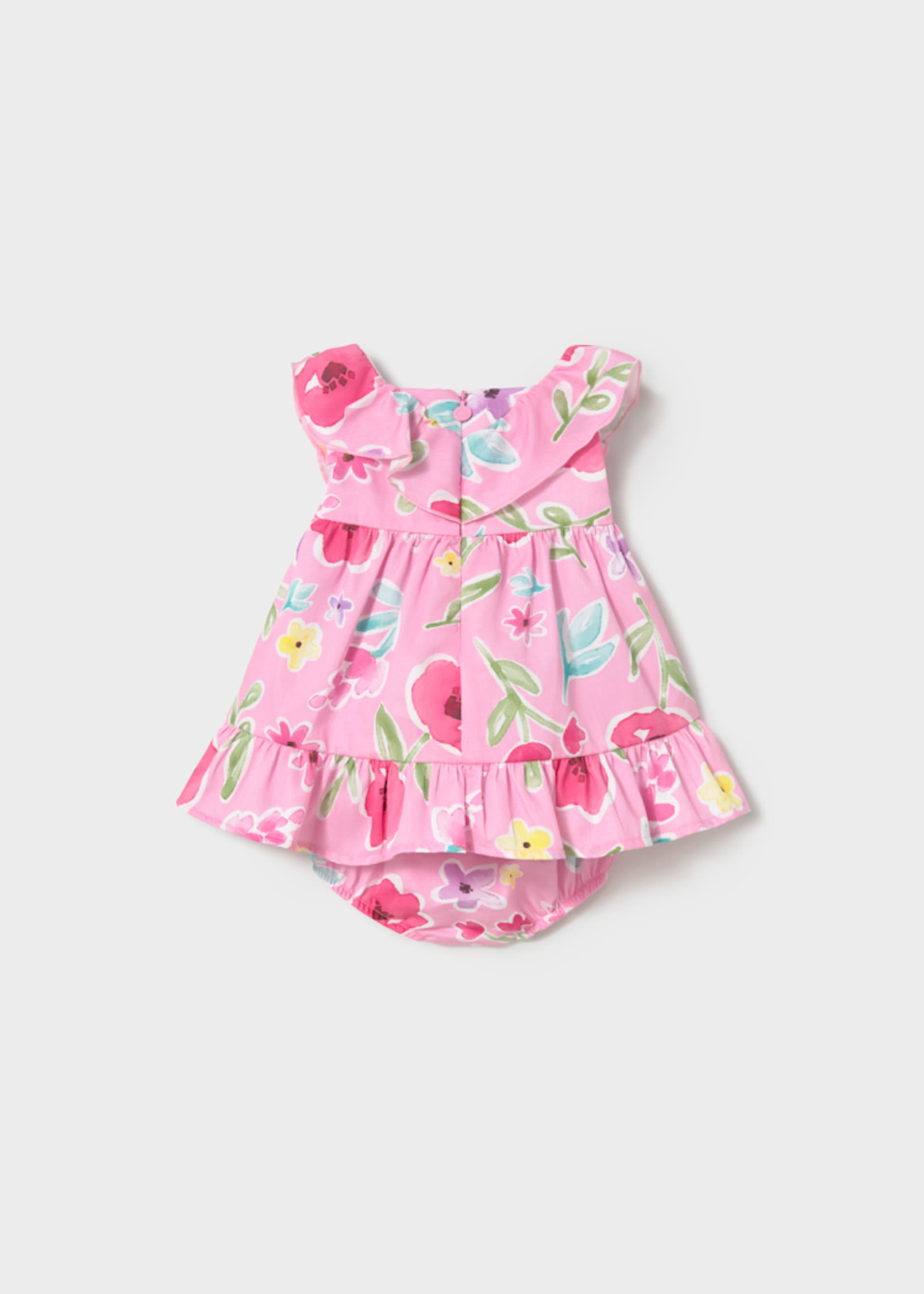 Vestido com tapa fraldas recém nascida