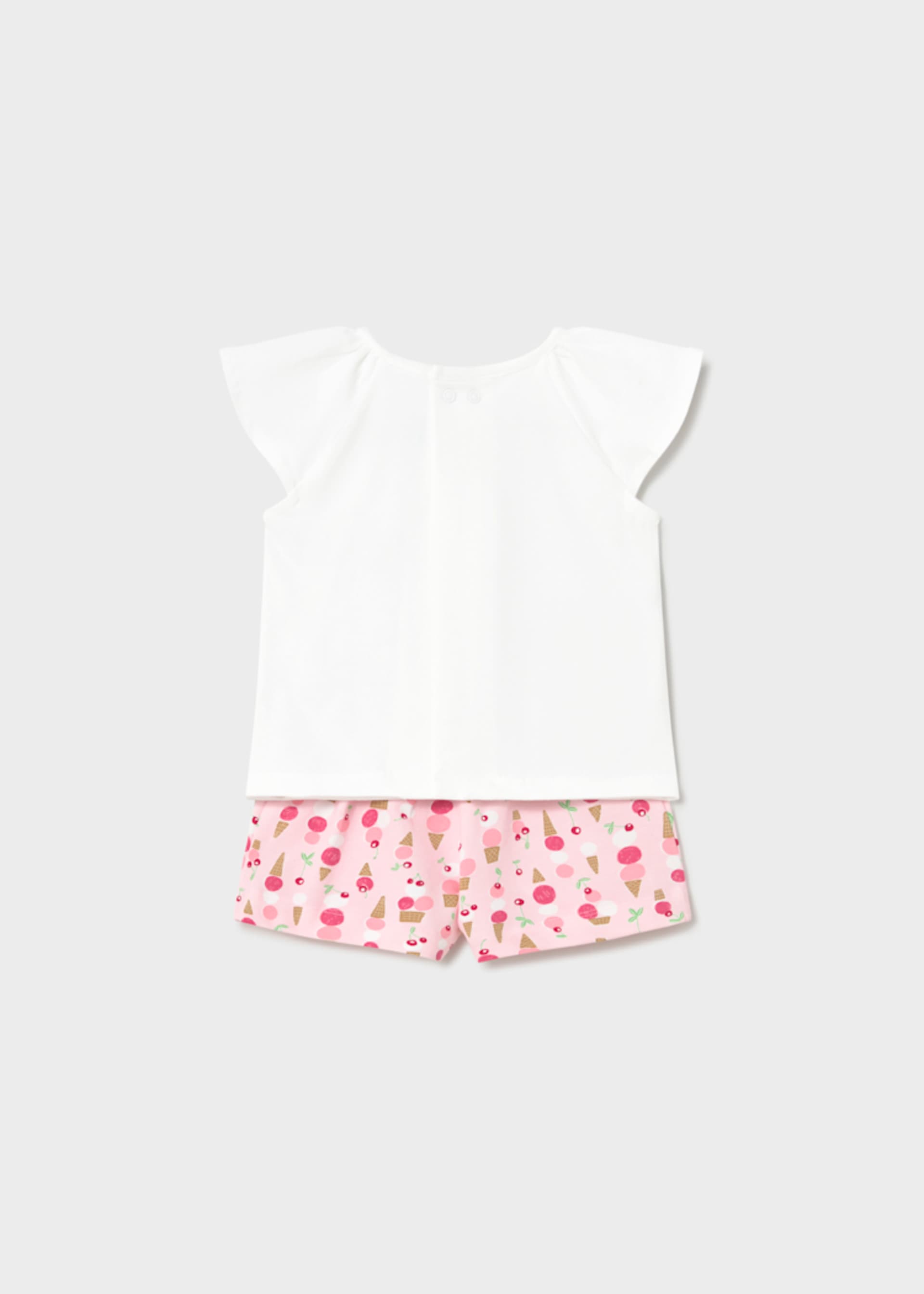 Baby ice cream Bermuda shorts set
