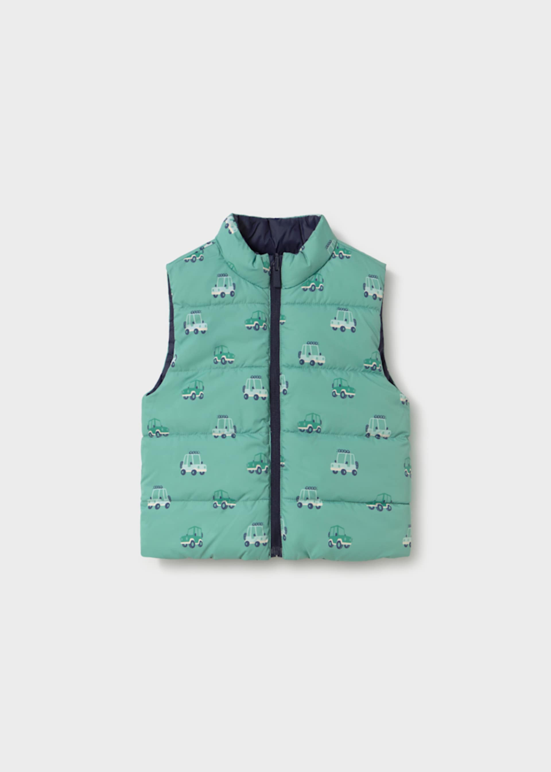 Reversible printed baby vest