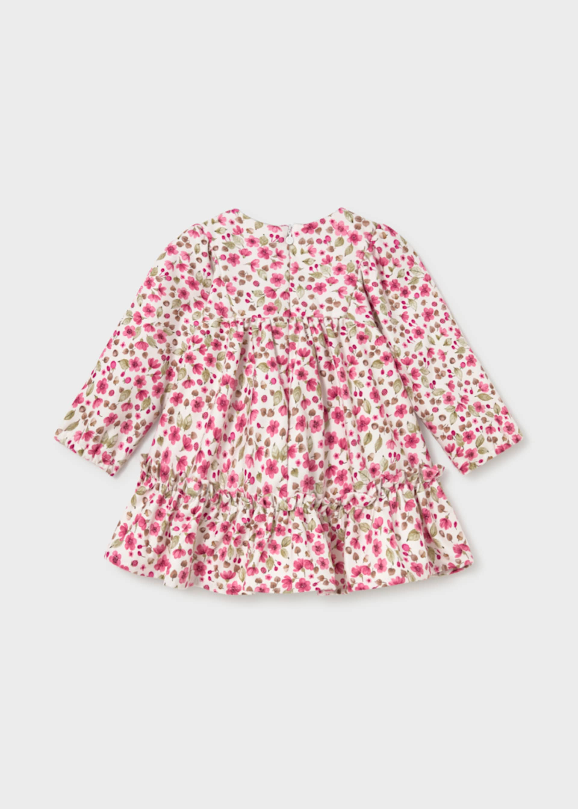 Rochie din catifea cu imprimeu bebe