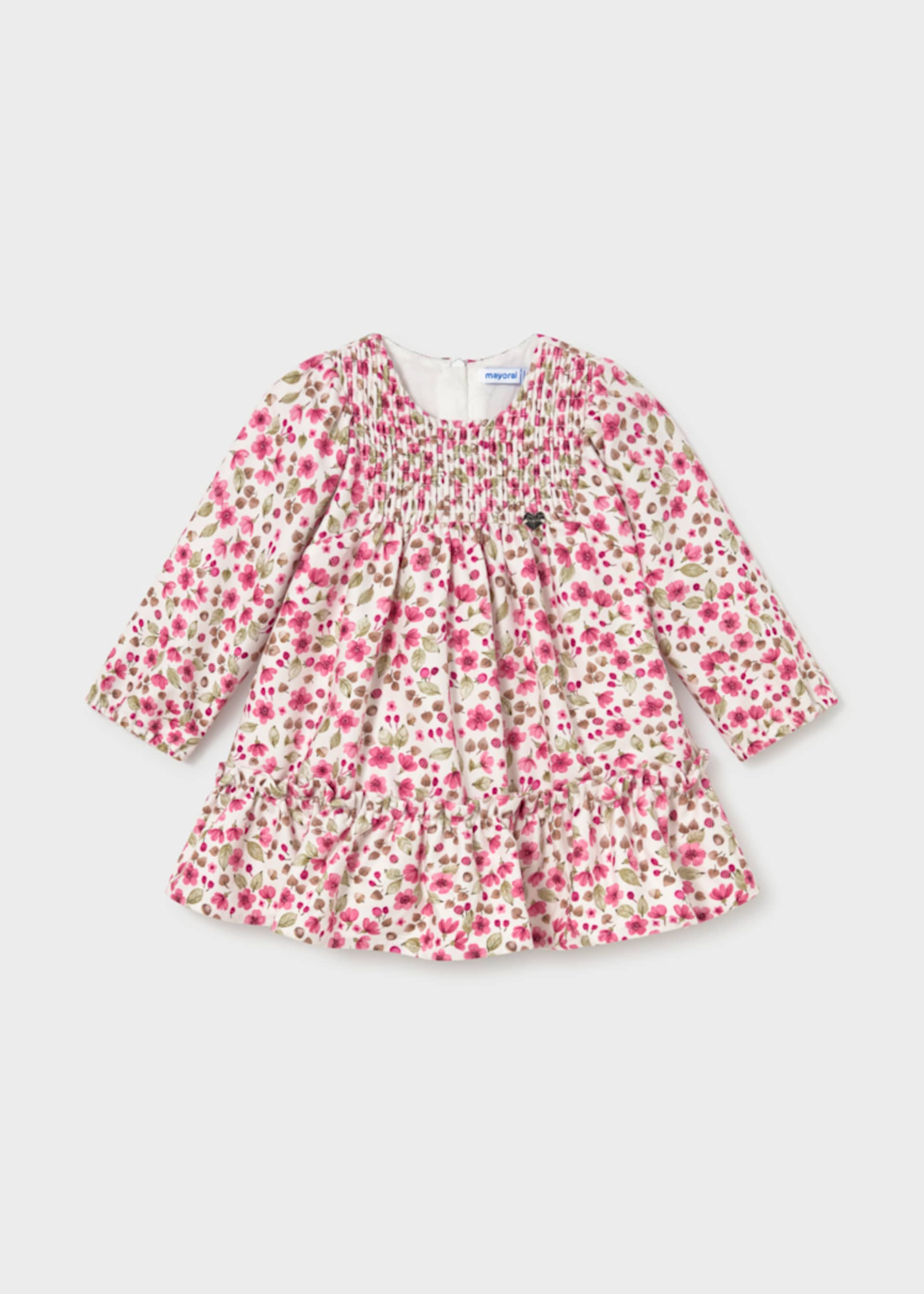 Rochie din catifea cu imprimeu bebe
