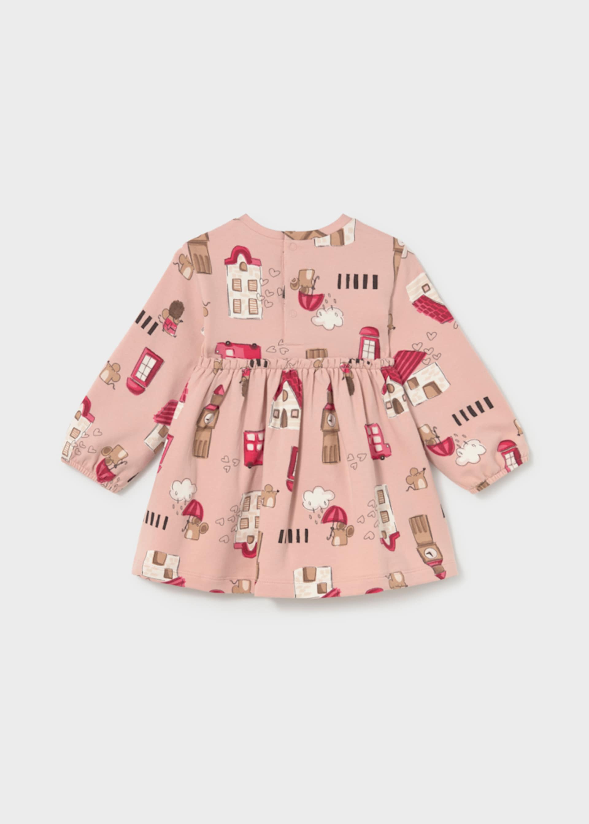 Vestido moño estampado bebé