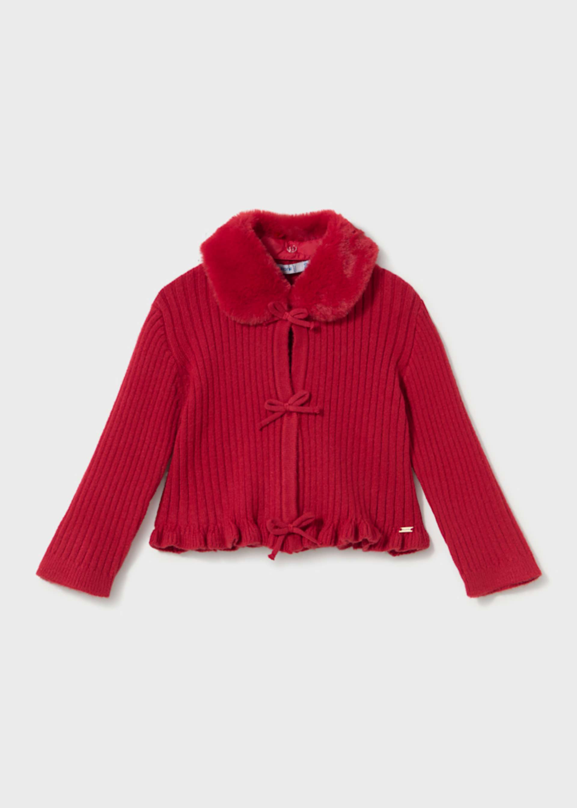 Strickjacke Fellkragen Baby