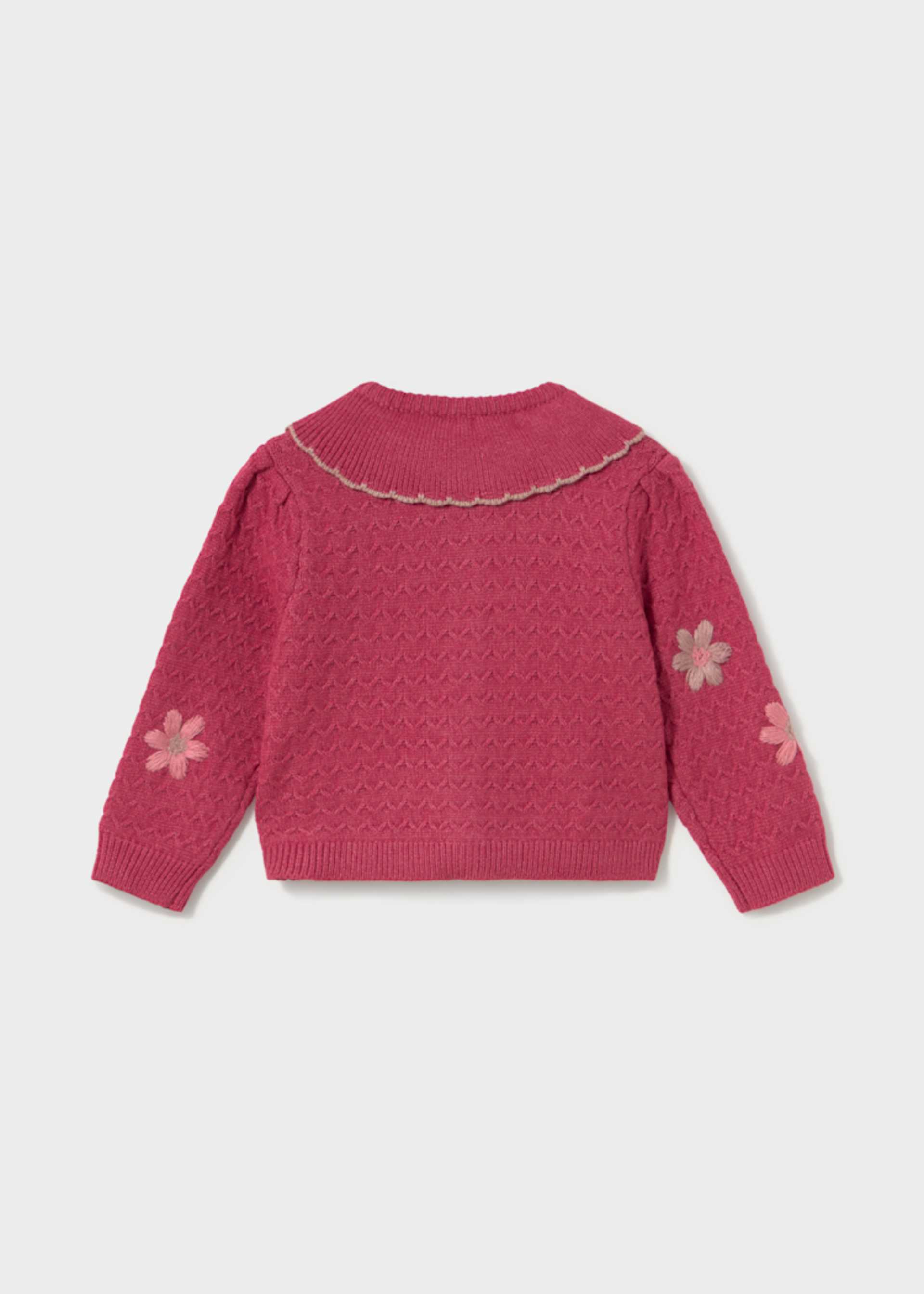 Rebeca tricot flores bebé