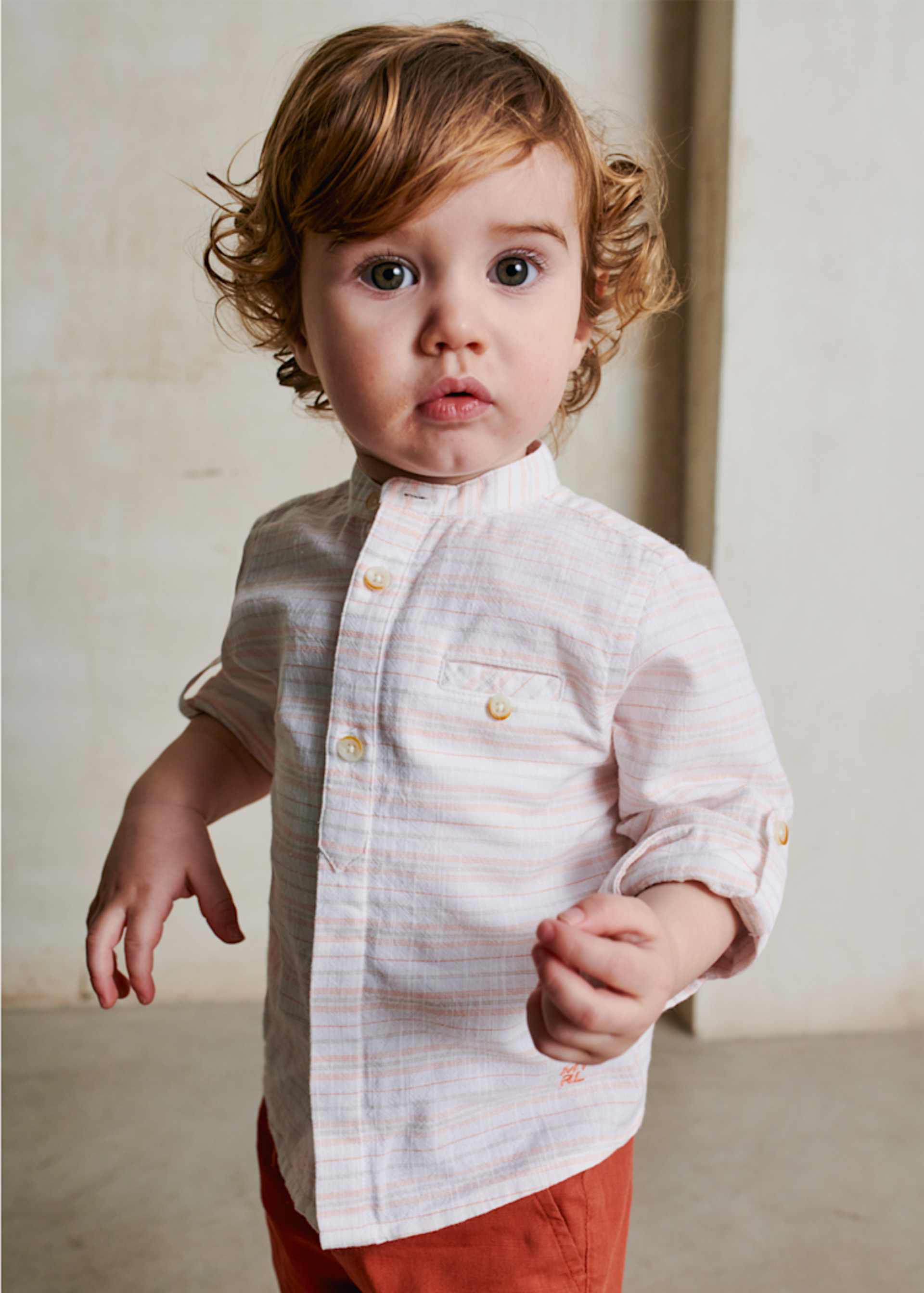 Langarm Hemd gestreift Baby