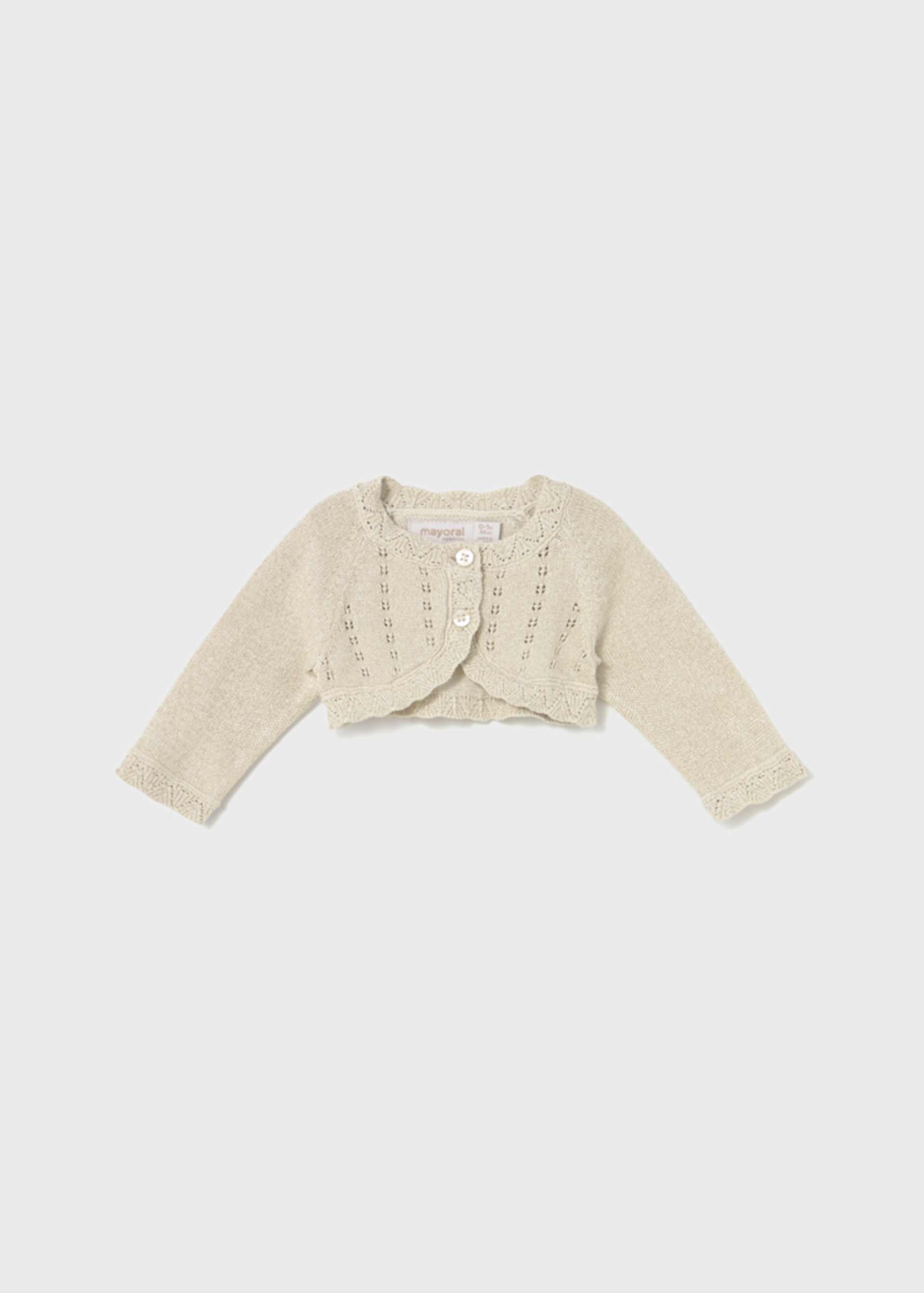 Newborn Girl Knit Cardigan