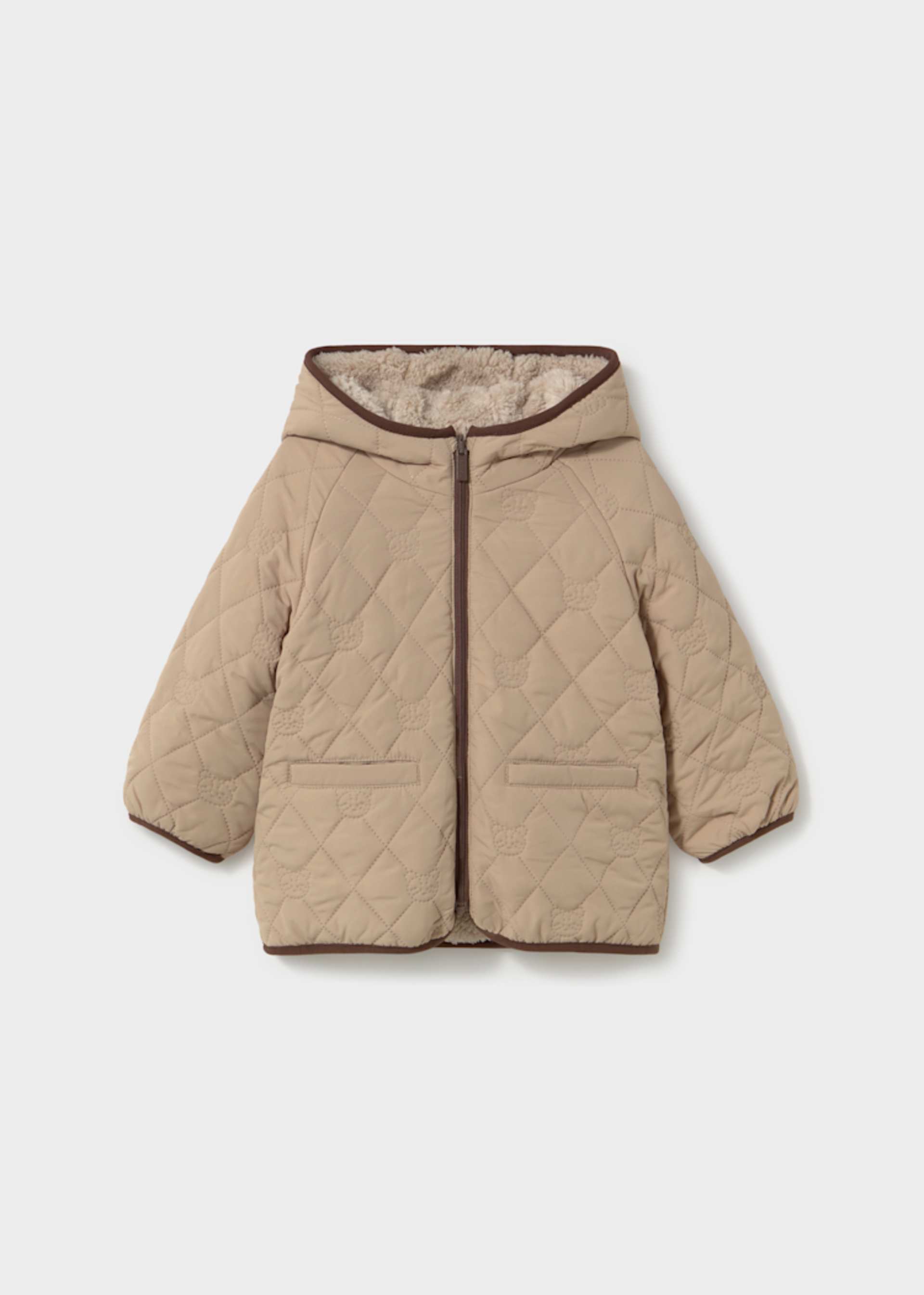 Winterjacke wendbar Lammfellimitat Baby Winterjacke wendbar Lammfellimitat Baby