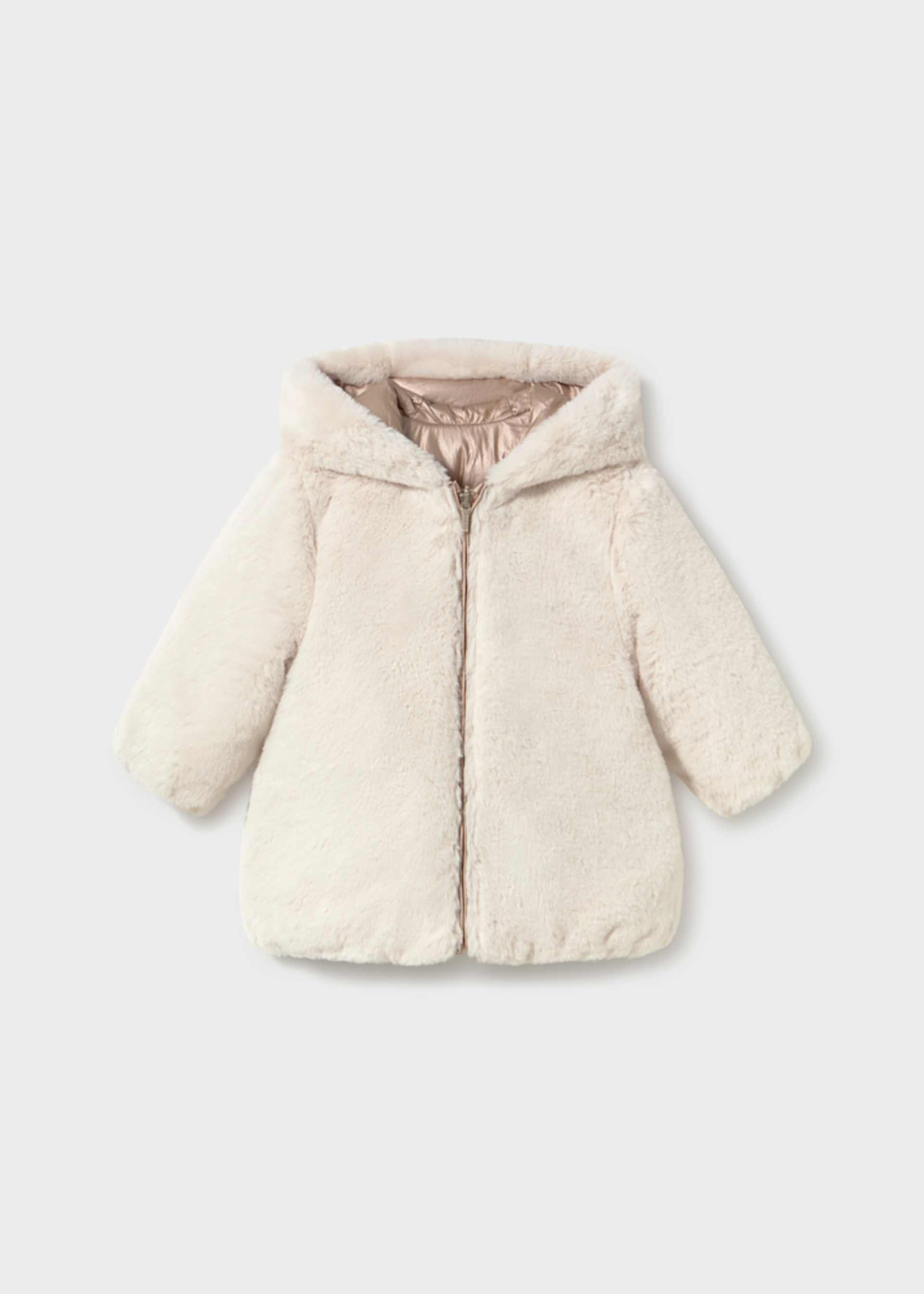 Baby Reversible Faux Fur Puffer Jacket Baby Reversible Faux Fur Puffer Jacket