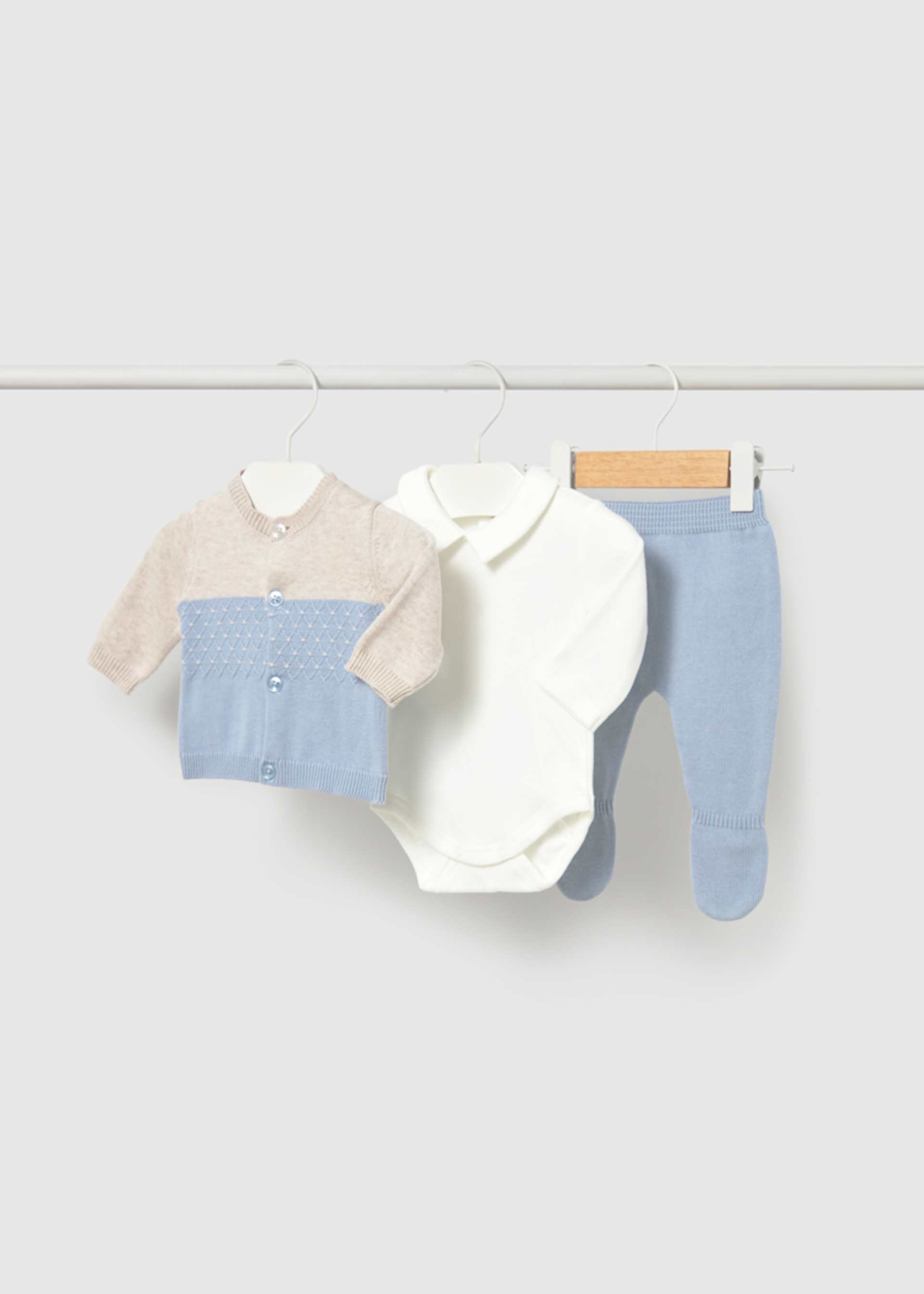 Set pantaloni cu botosei nou-nascut