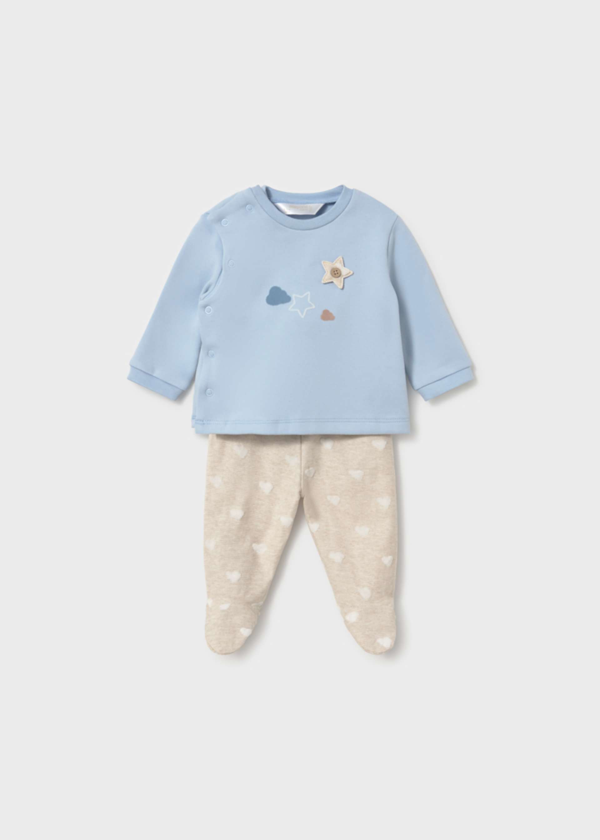 Newborn Boy Pants and Sweatshirt Set