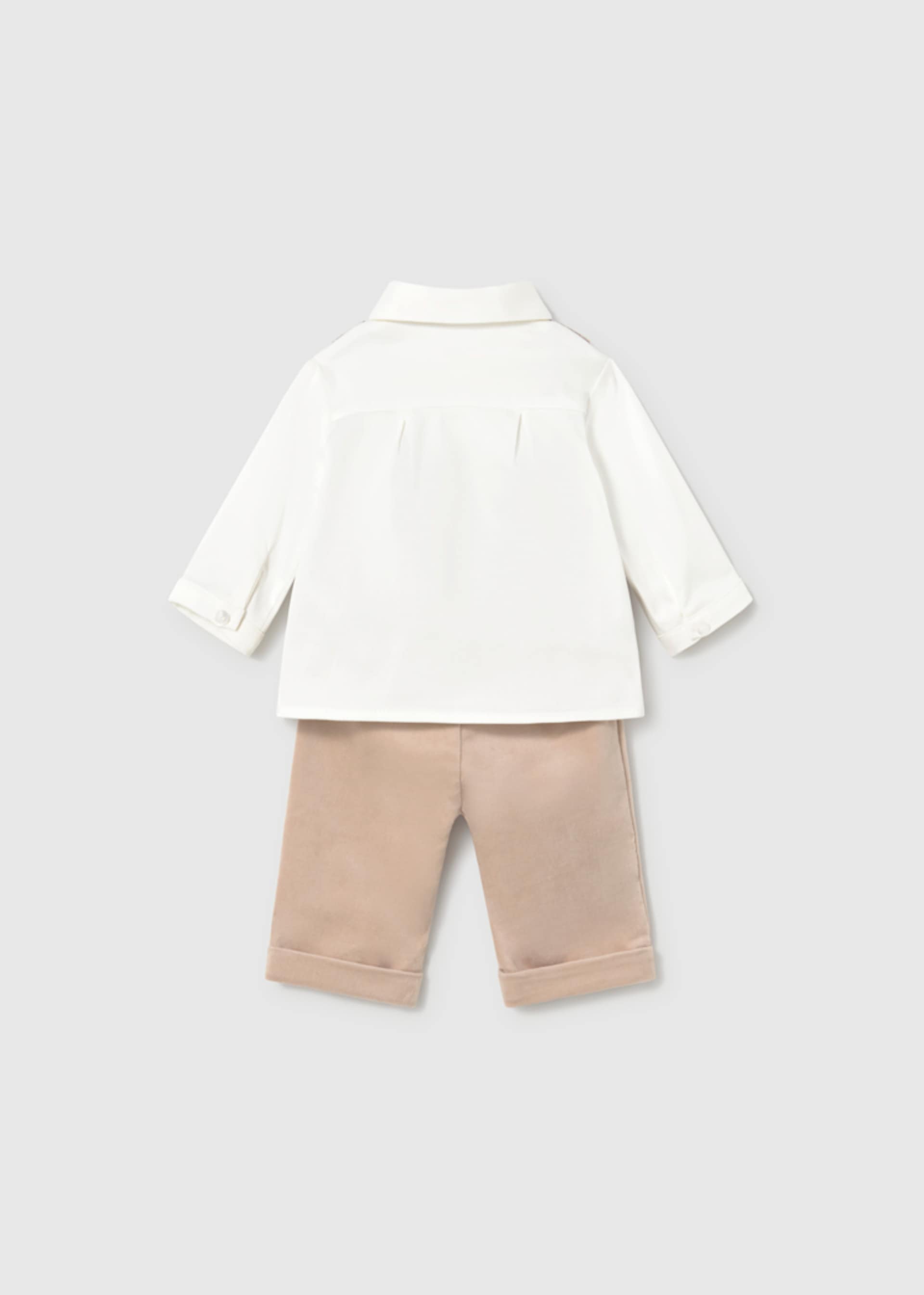 Ensemble 3 pièces avec chemise nouveau-né Ensemble 3 pièces avec chemise nouveau-né