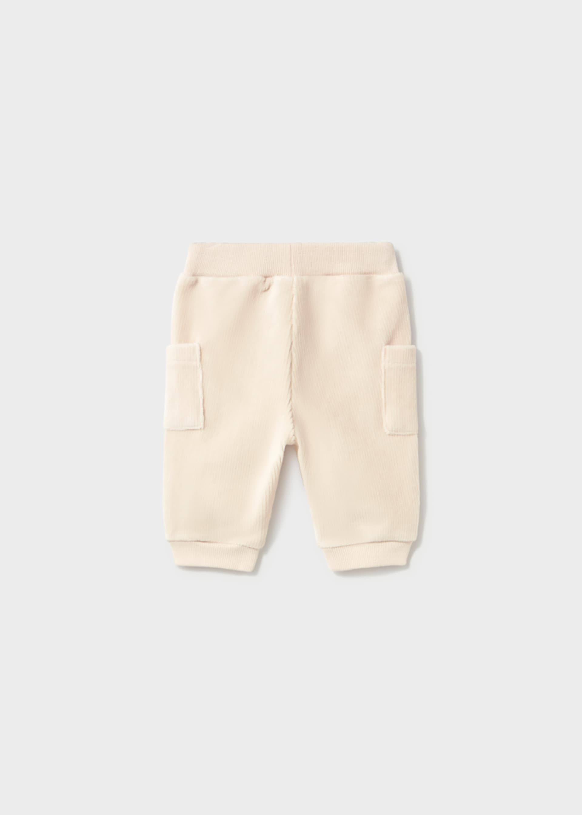 Spodnie ze sztruksowej dzianiny dla noworodka Spodnie ze sztruksowej dzianiny dla noworodka