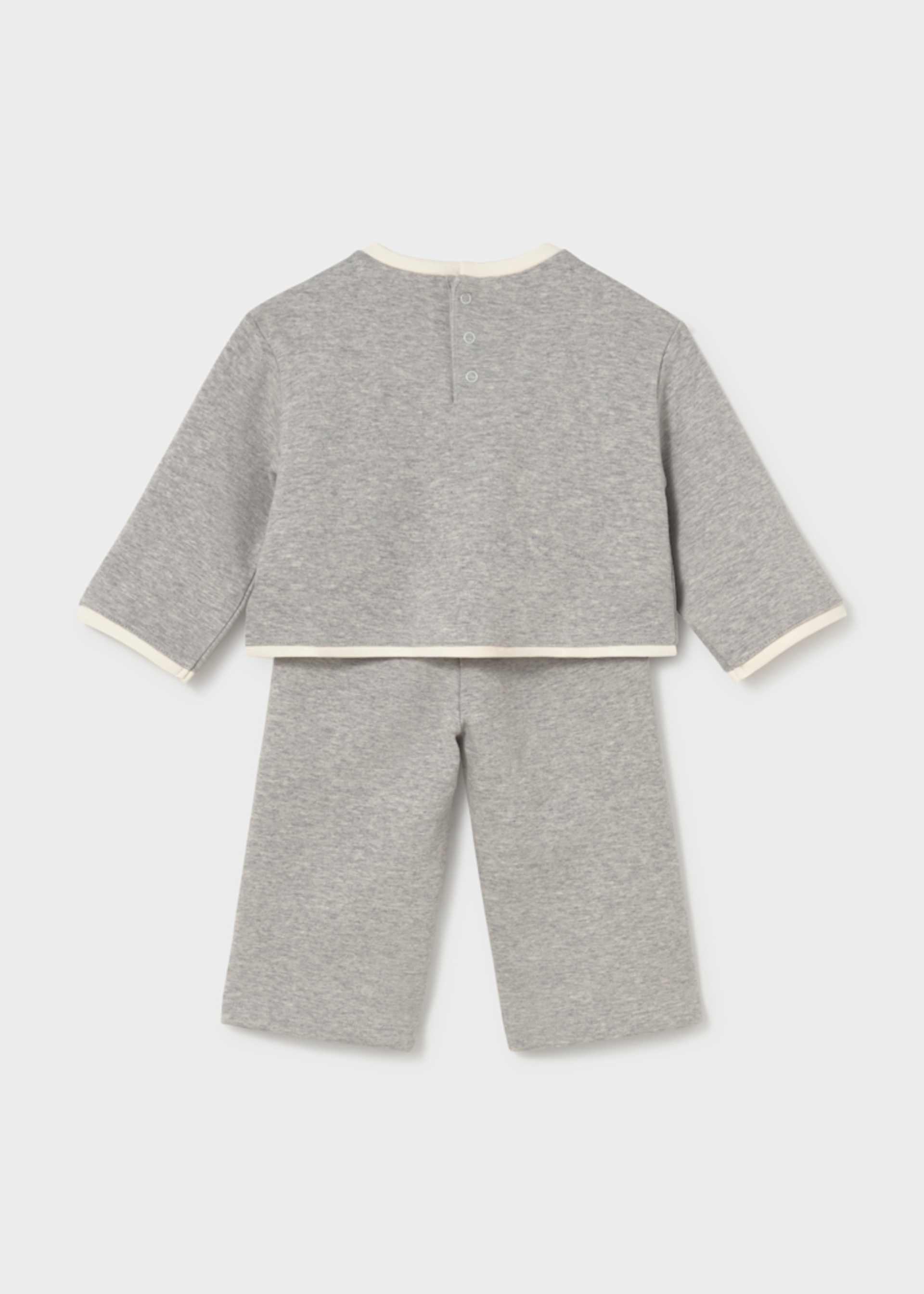 Conjunto pantalón y jersey bordado bebé