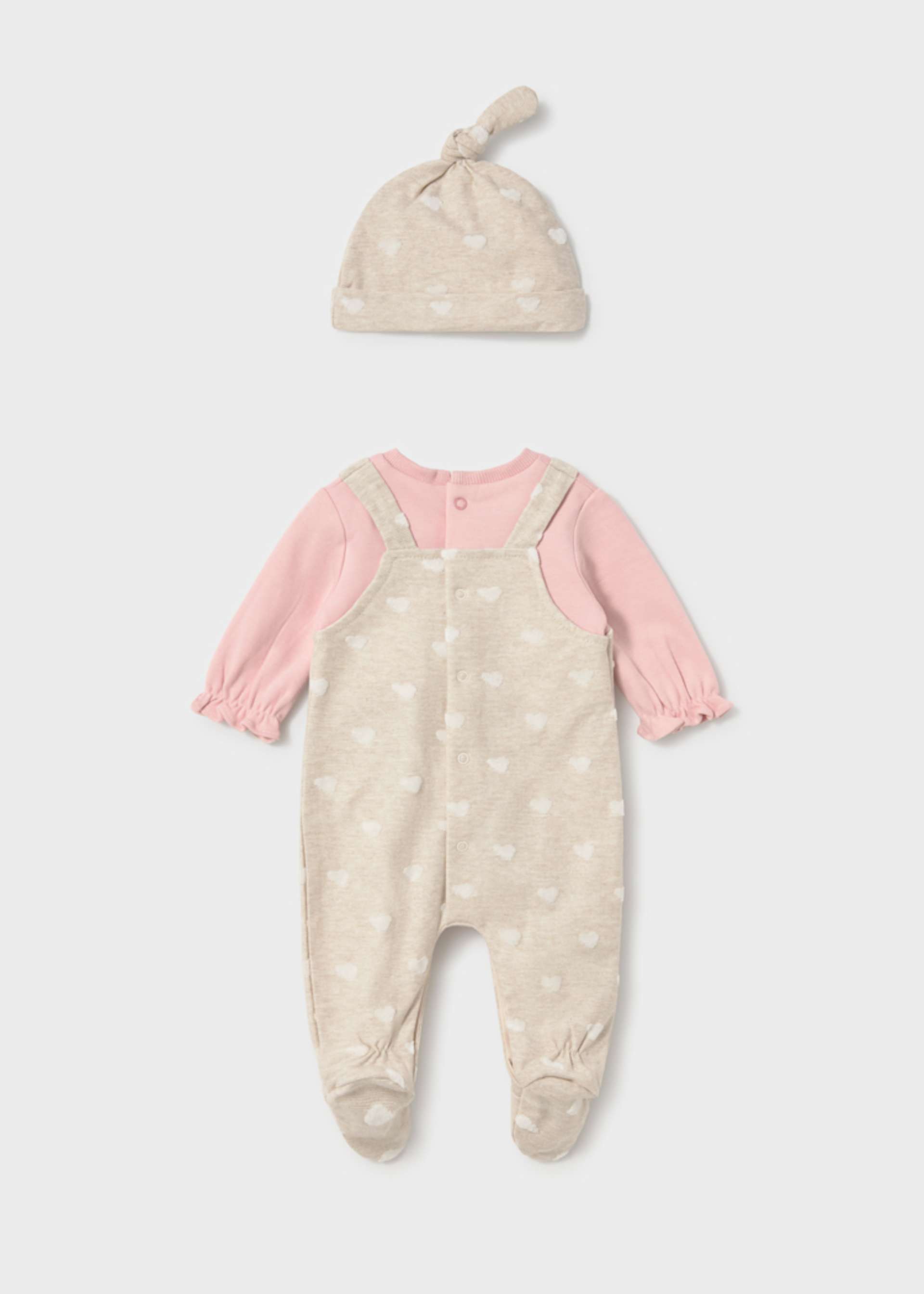 Newborn Girl One-Piece with Hat