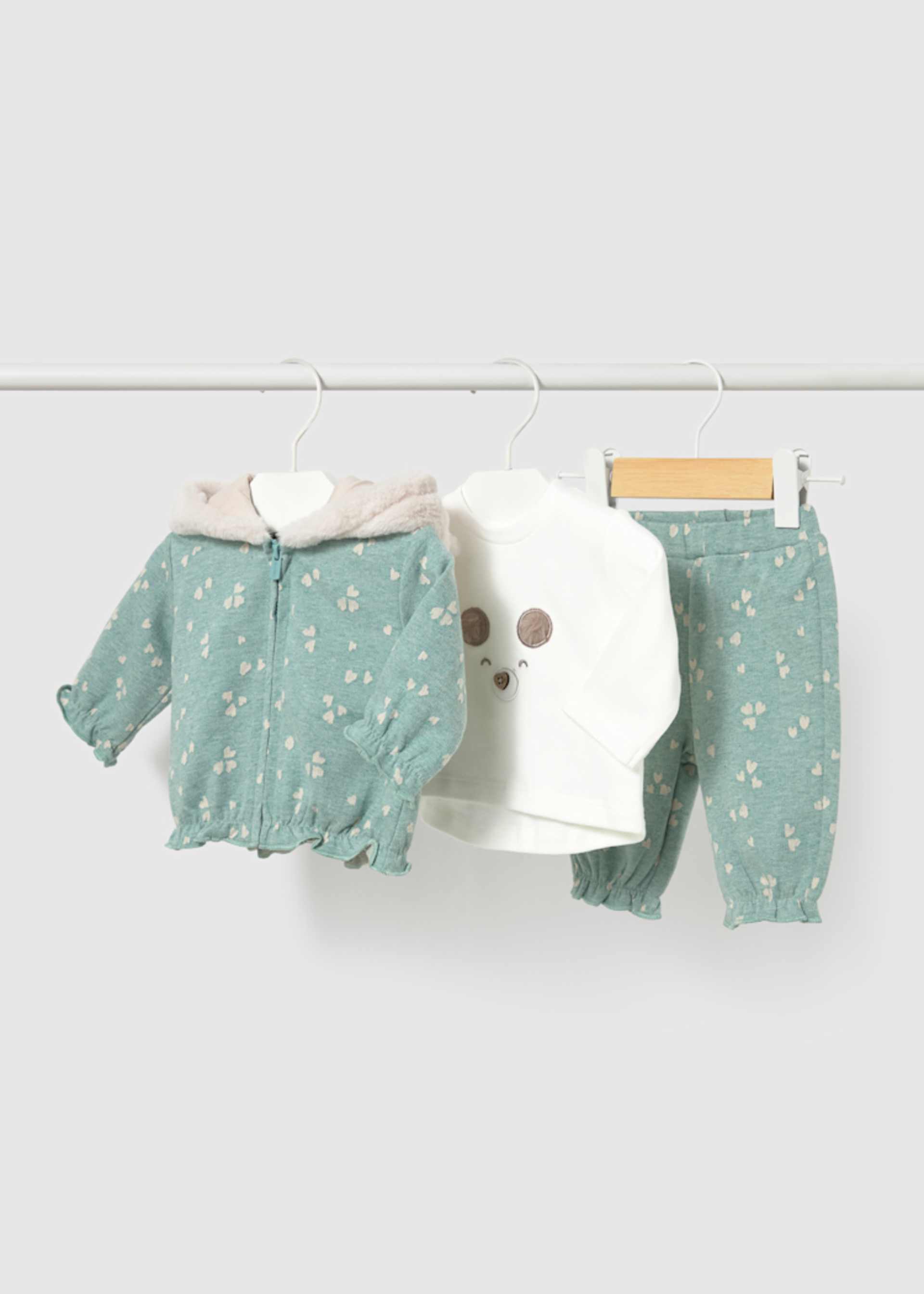 Newborn girl tracksuit with t-shirt