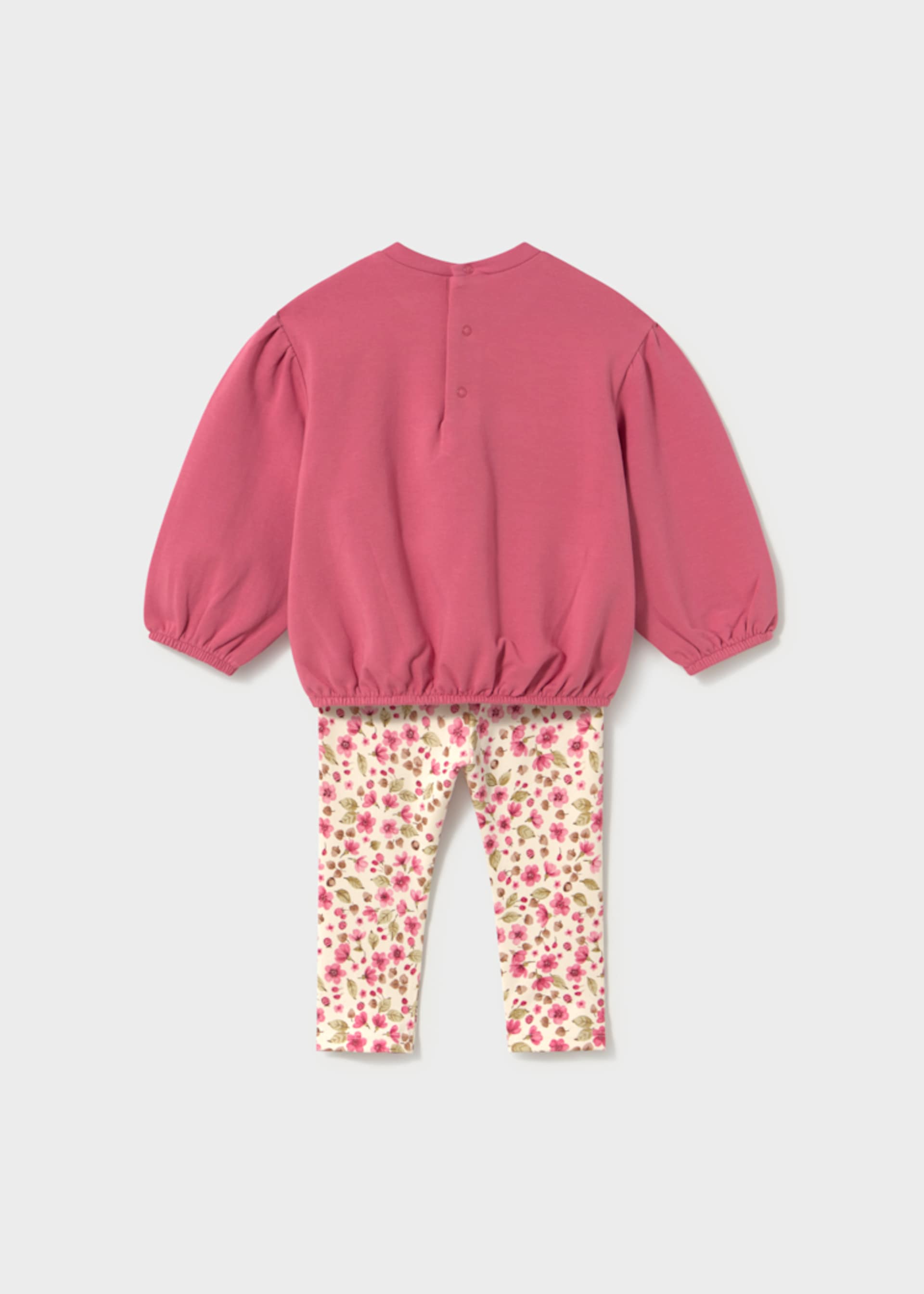 Conjunto leggings estampado e sweat bebé