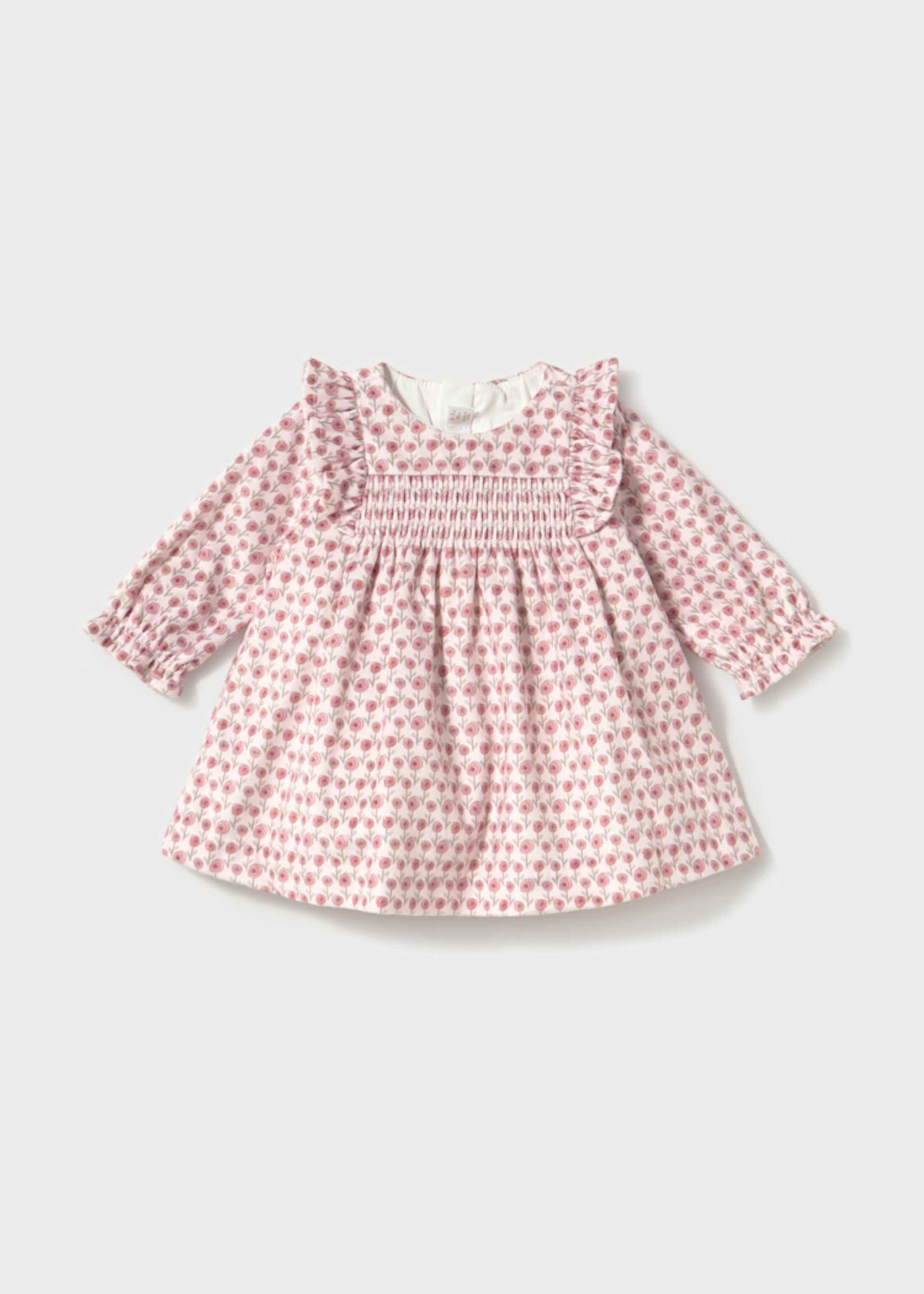 Newborn Velvet Print Dress