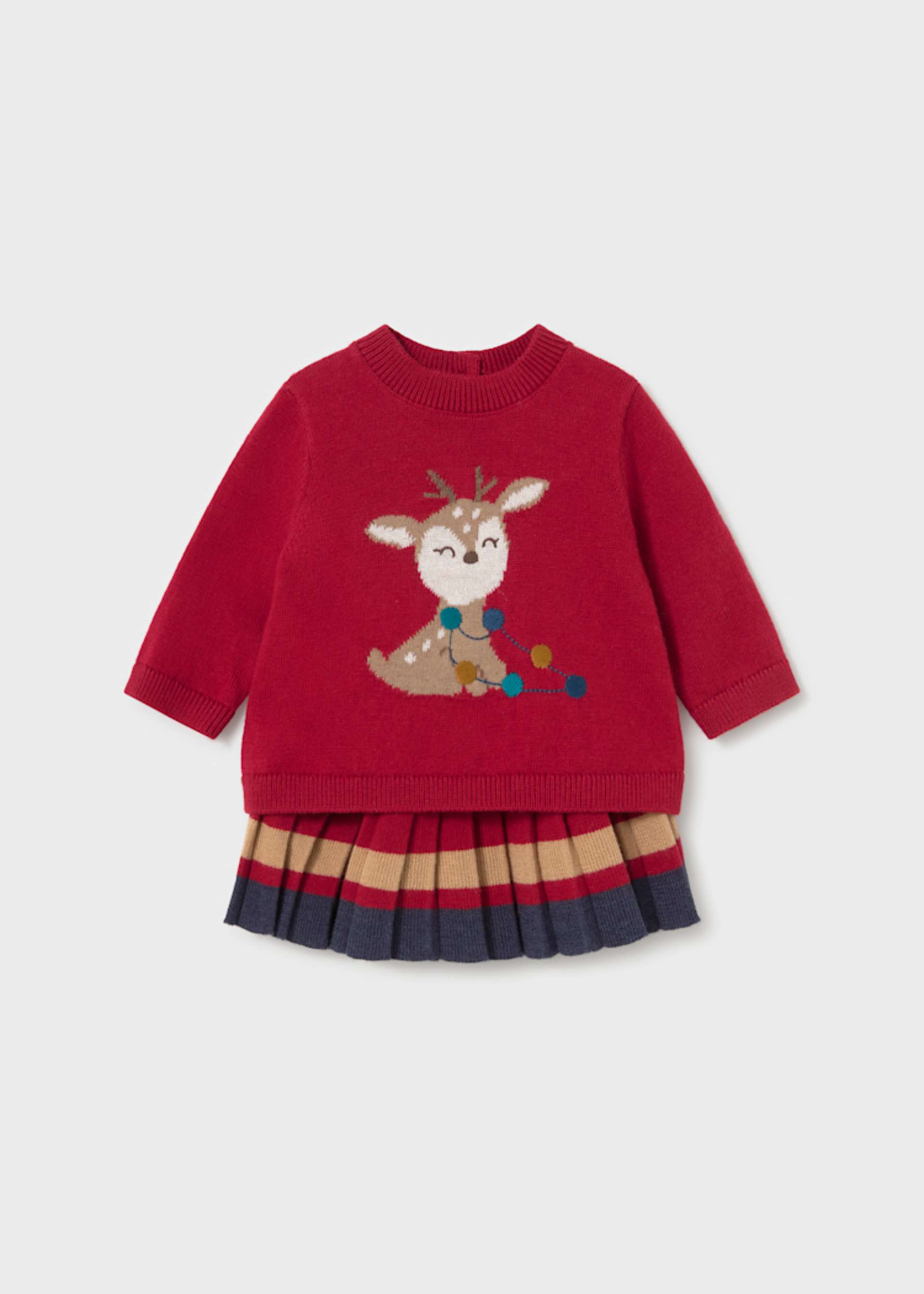 Conjunto falda y suéter recién nacida