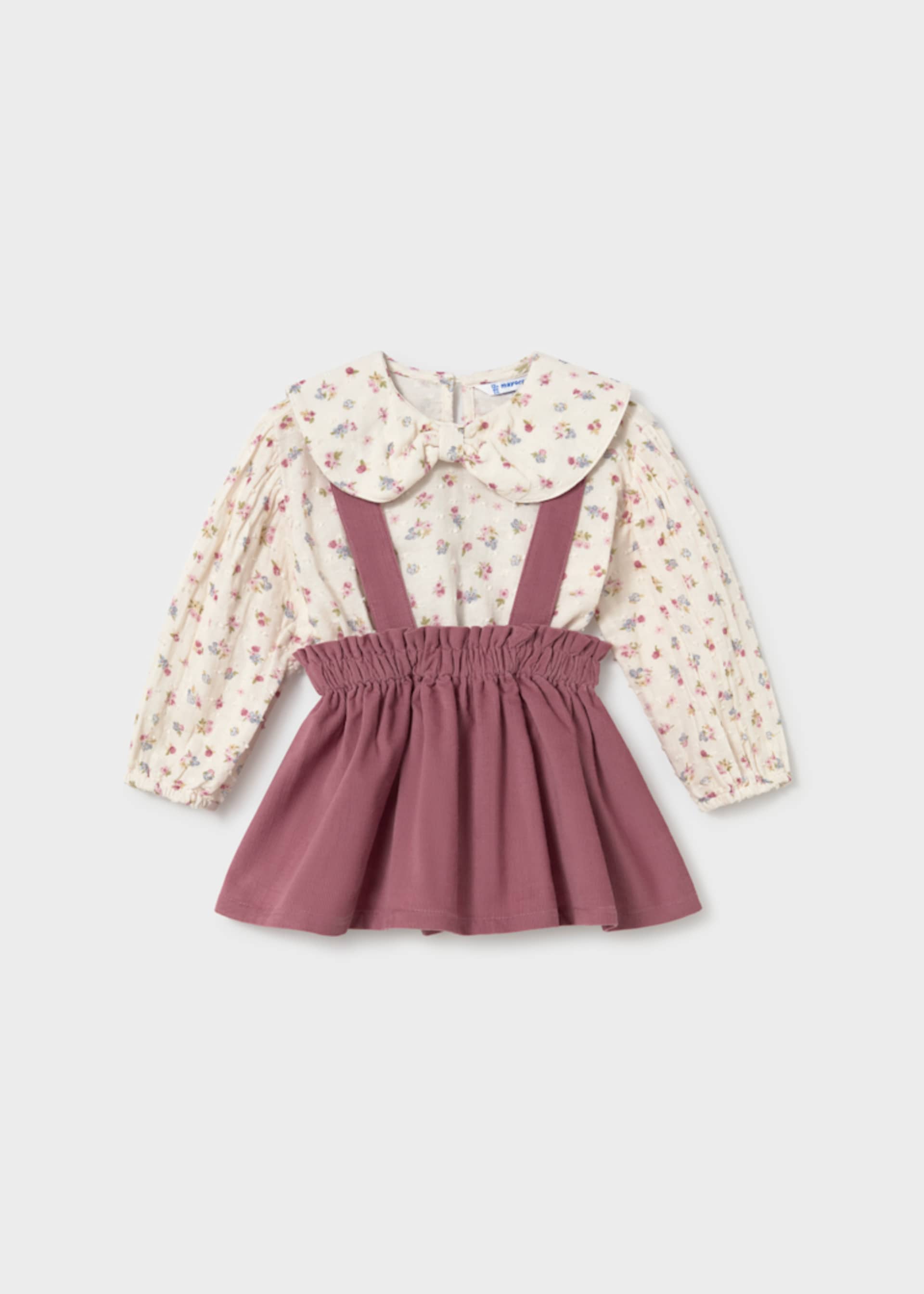 Set Rock mit Trägern und Bluse Baby