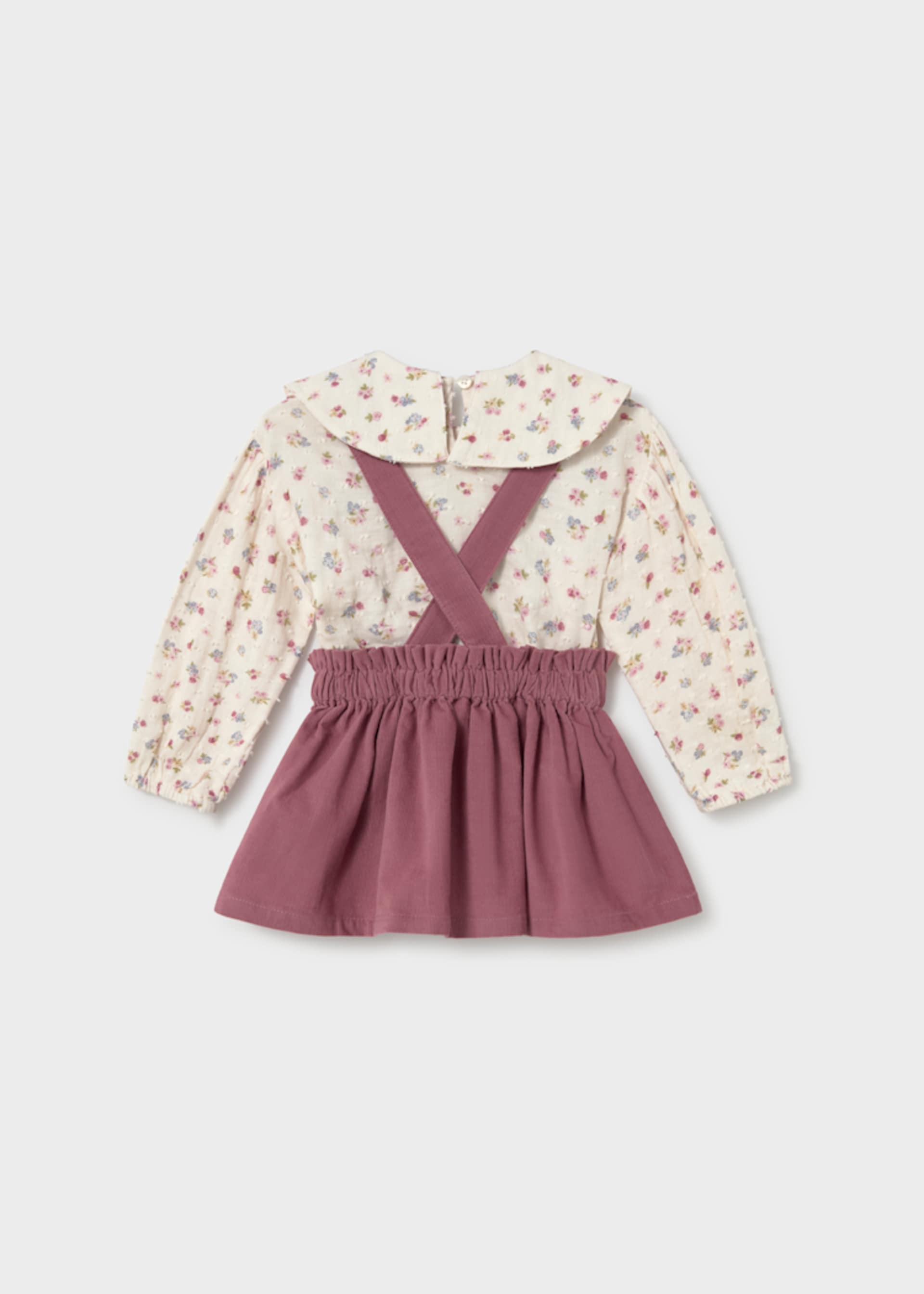 Baby Dungarees Skirt and Blouse Set