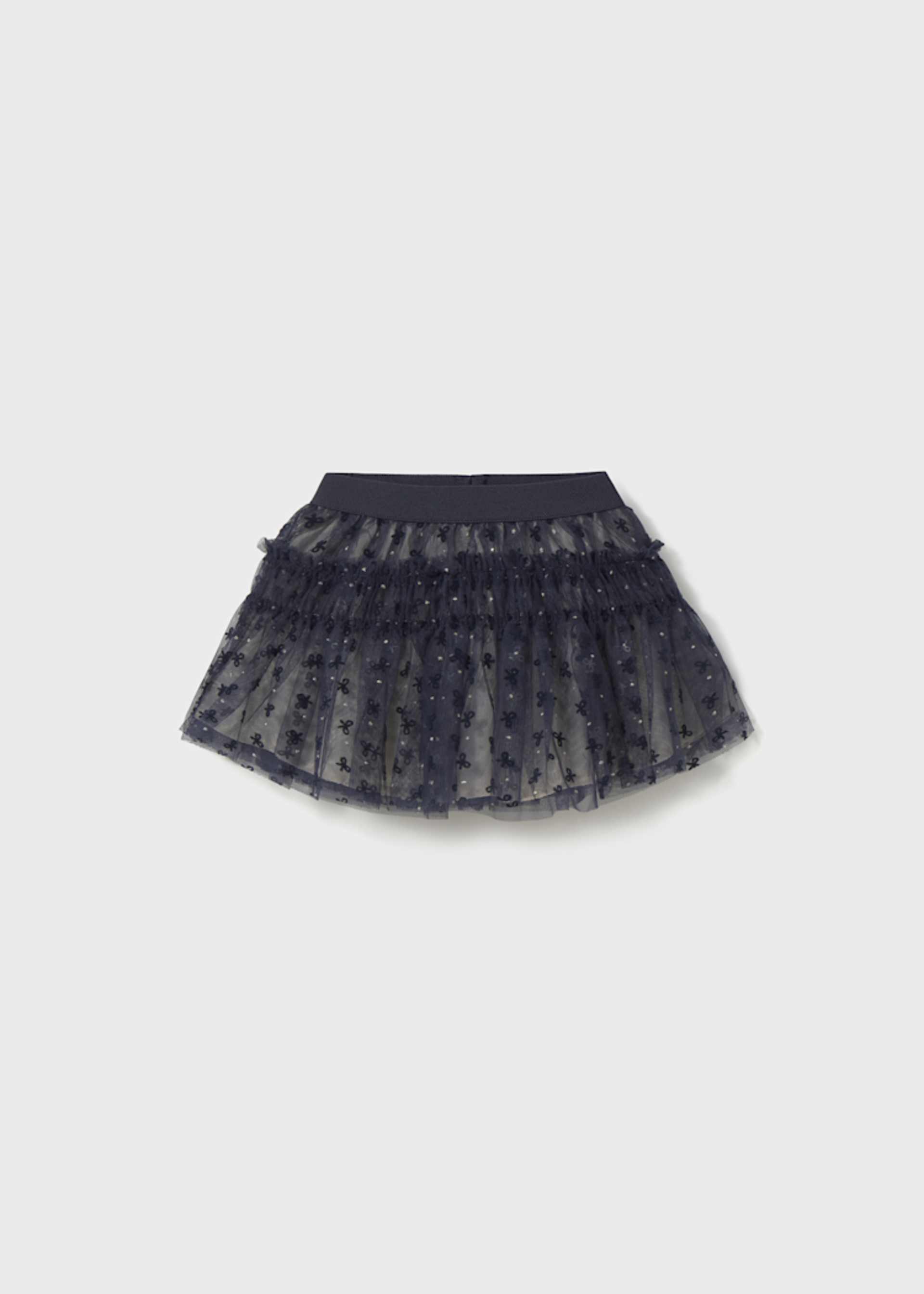 Jupe en tulle à pois bébé