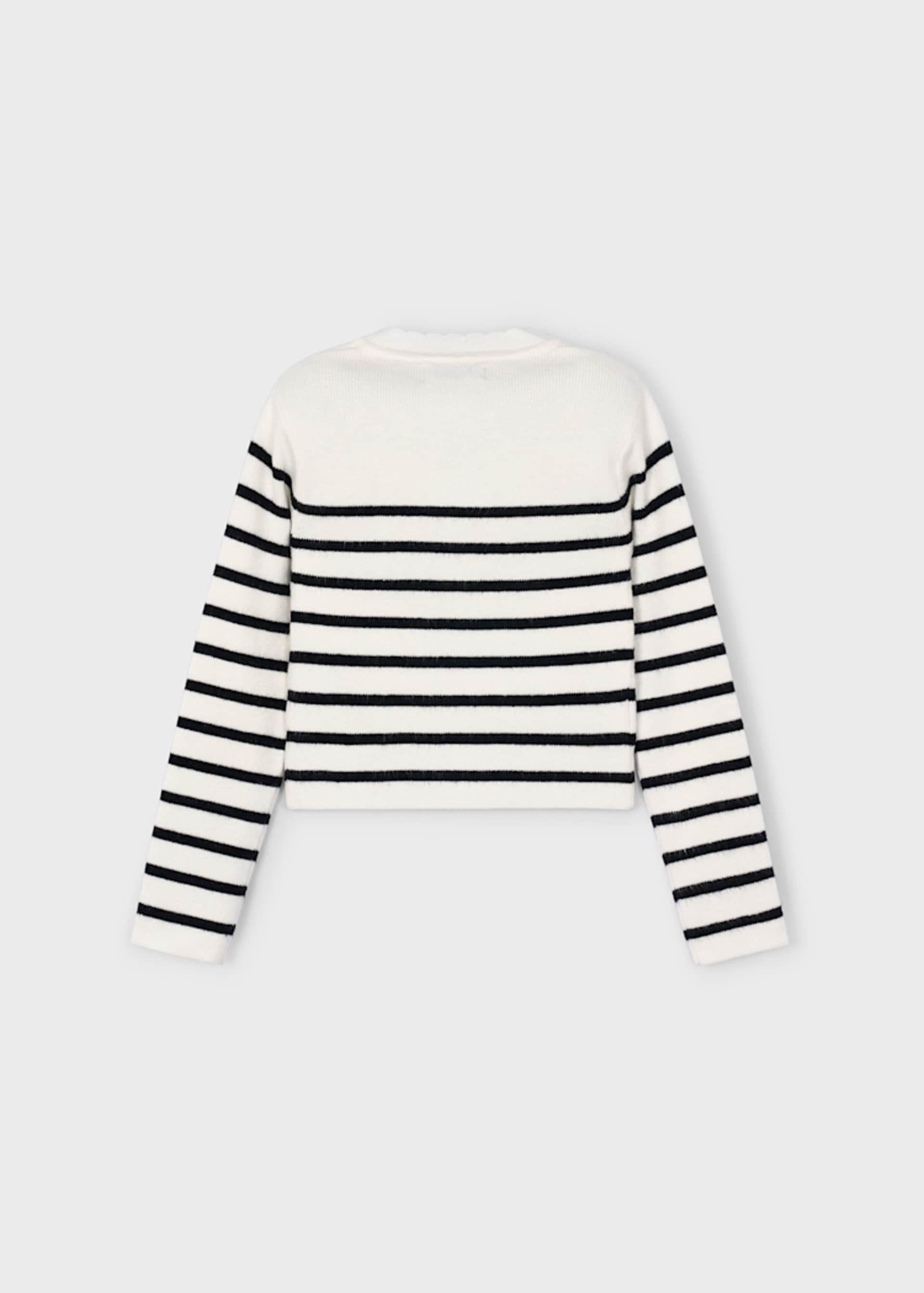 Girls striped knitted jumper
