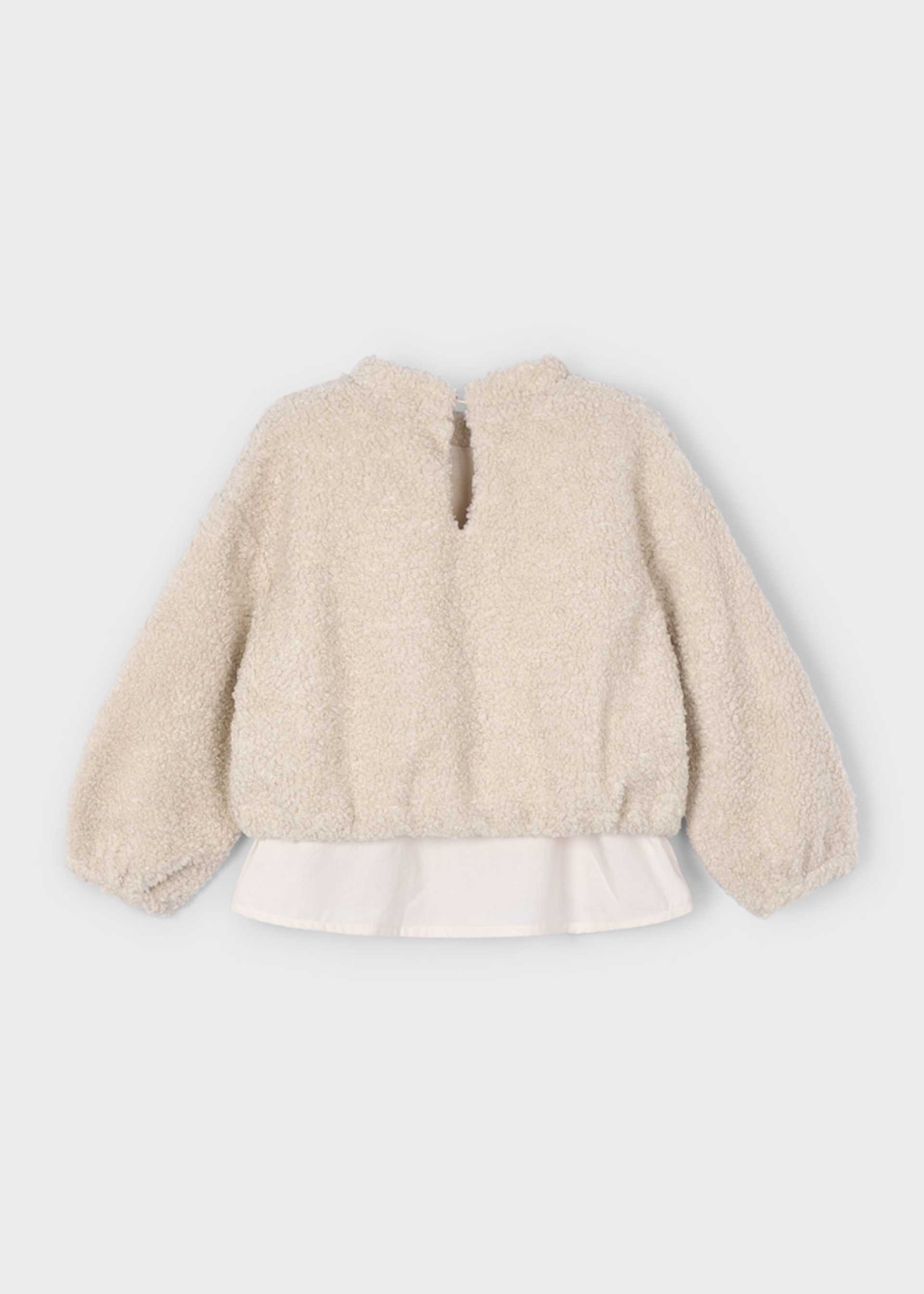 Girls combined wool jumper