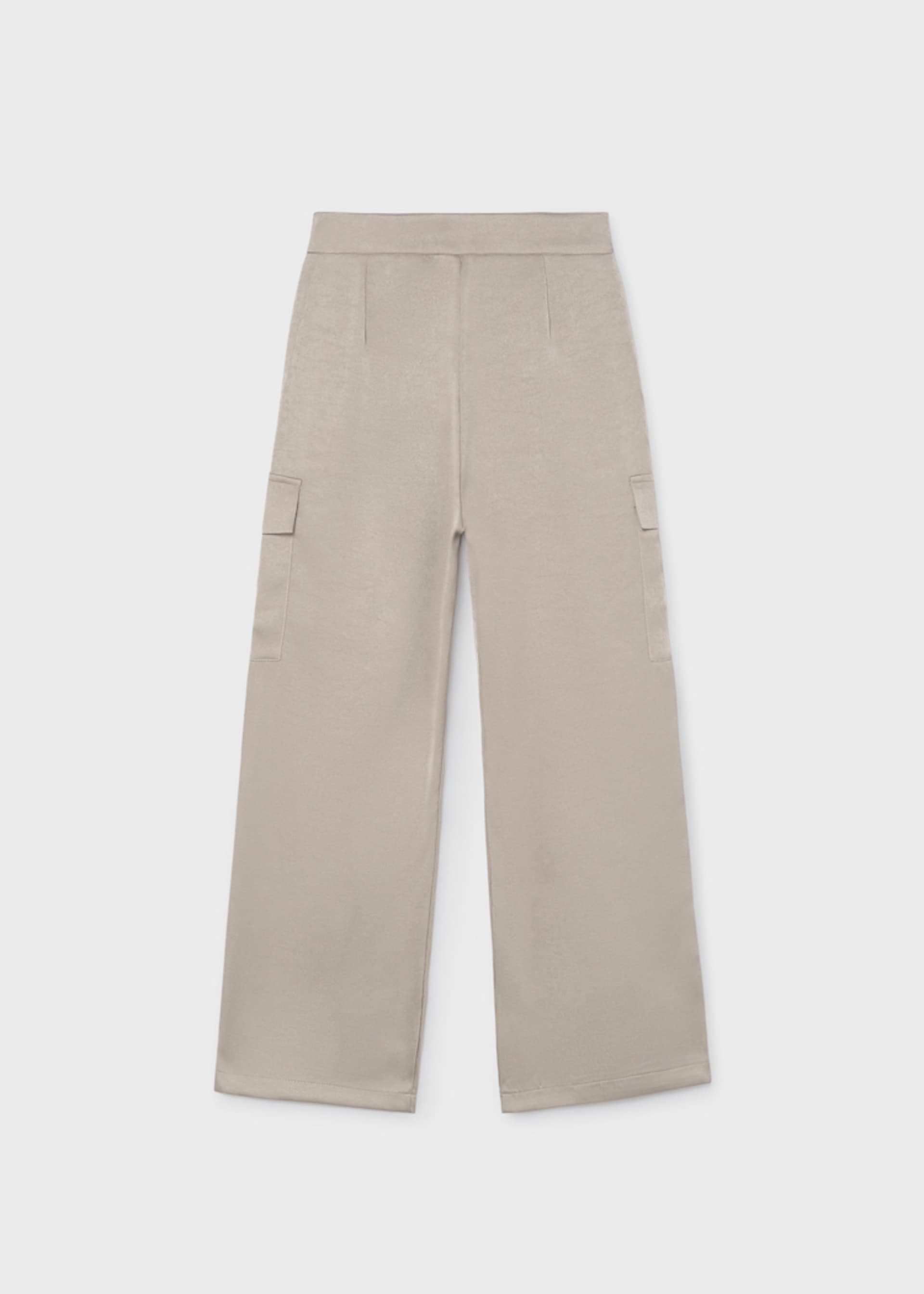 Pantalone cargo satinato ragazza Pantalone cargo satinato ragazza