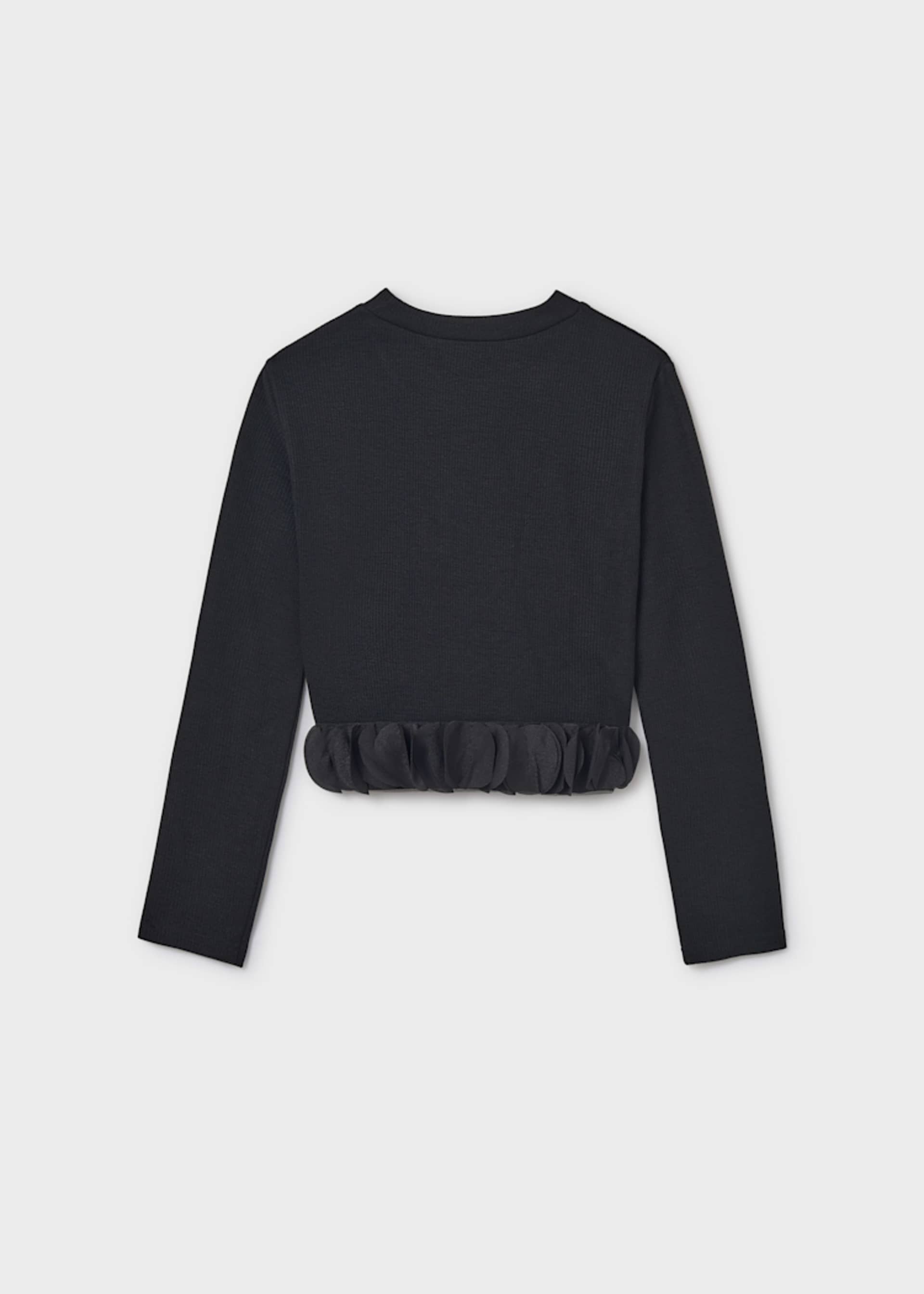 Girls ruffle hemmed T-shirt