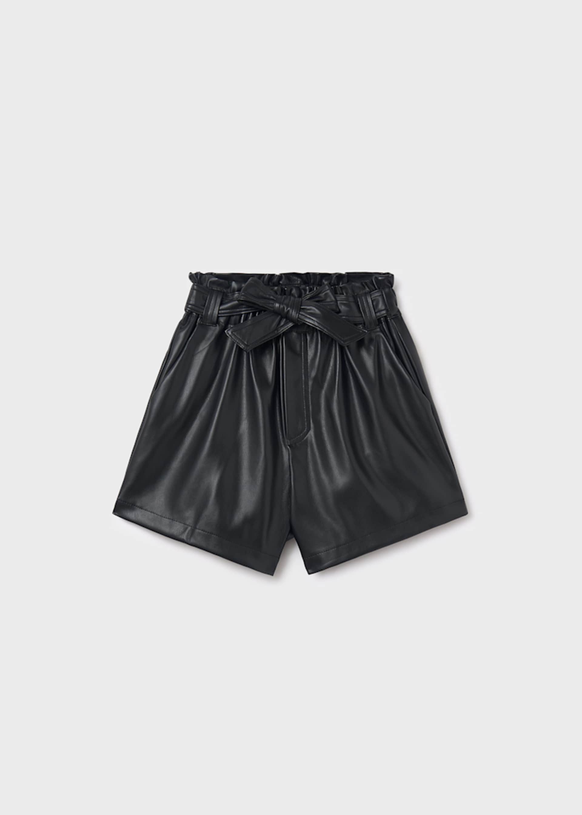Girls leatherette shorts