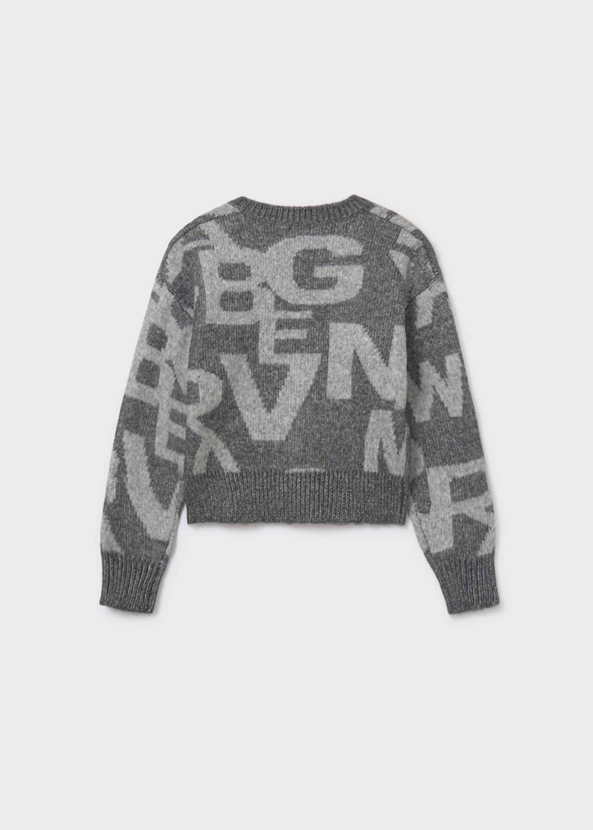 Girls jacquard jumper