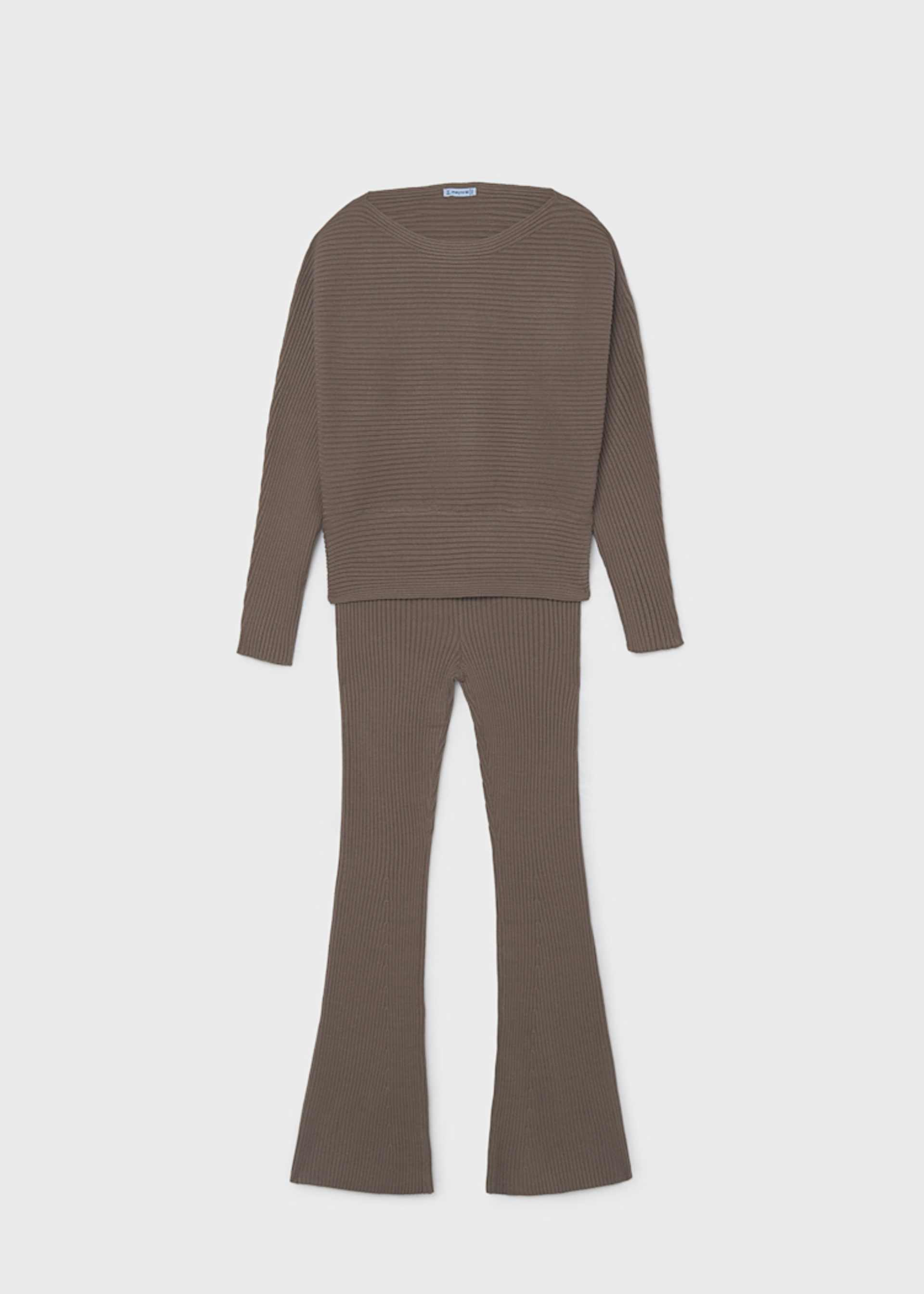 Ensemble pantalon et pull côtelé fille Ensemble pantalon et pull côtelé fille