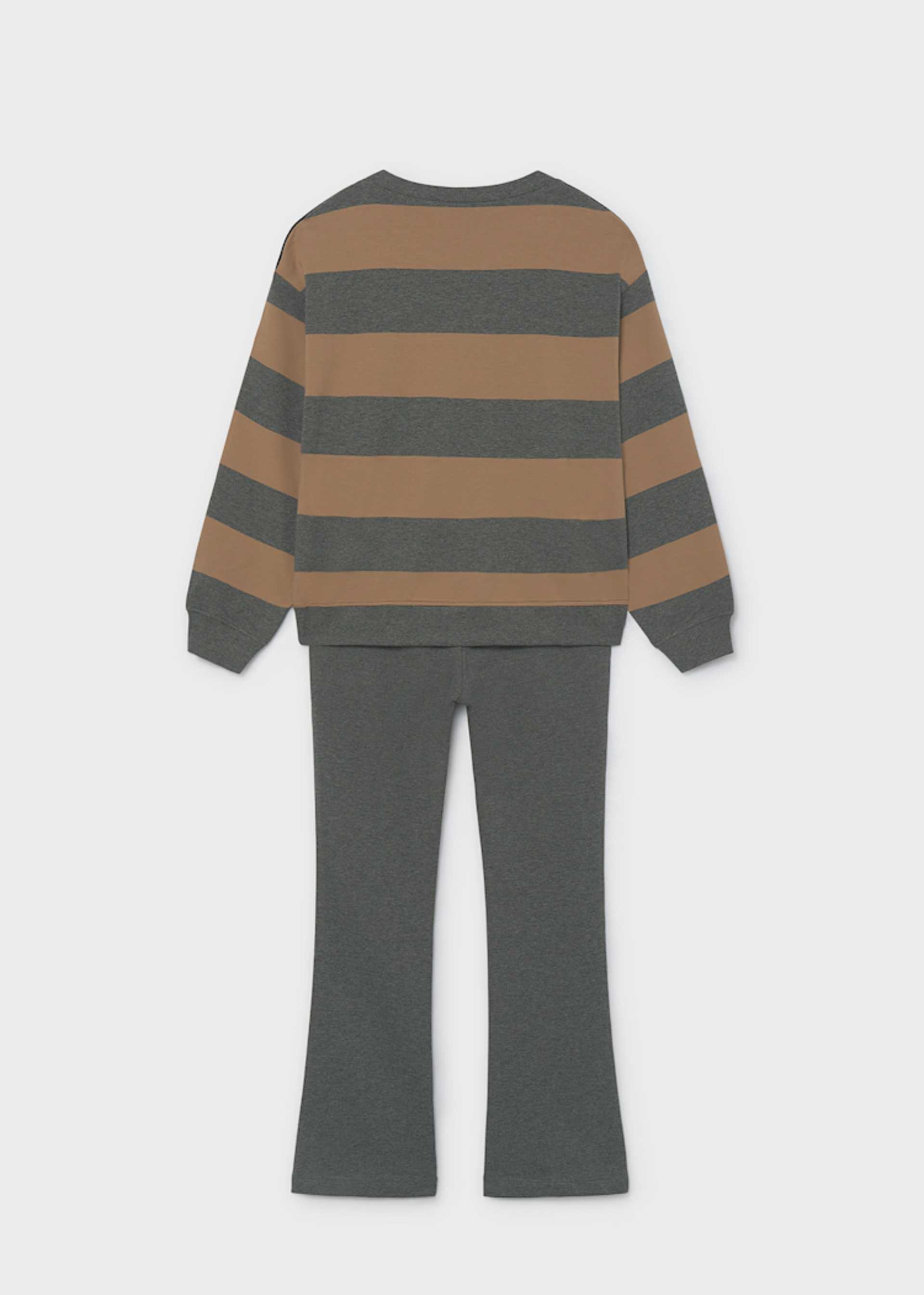 Girls' striped jumper and trousers set Girls' striped jumper and trousers set