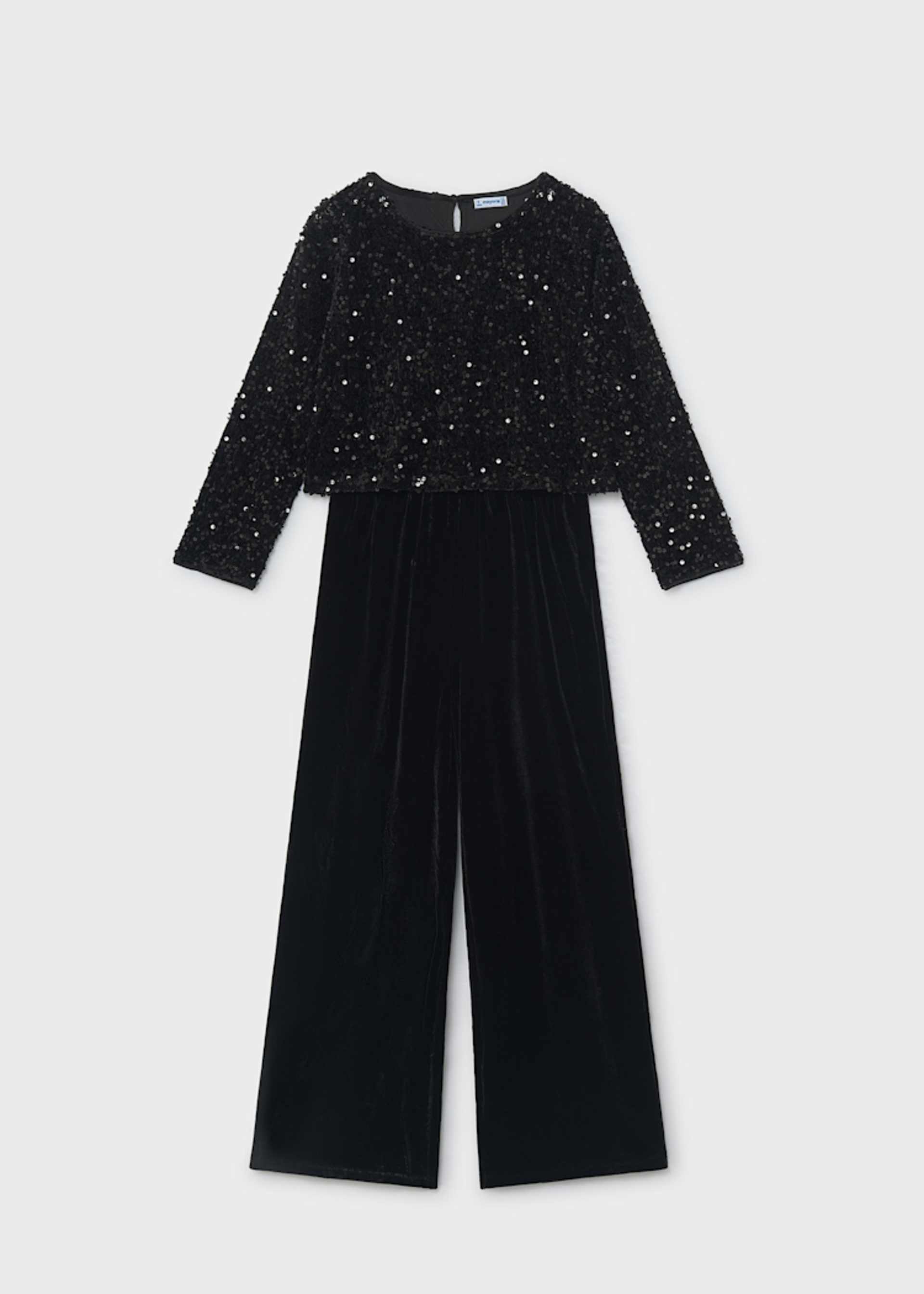 Combinaison en velours à paillettes fille Combinaison en velours à paillettes fille