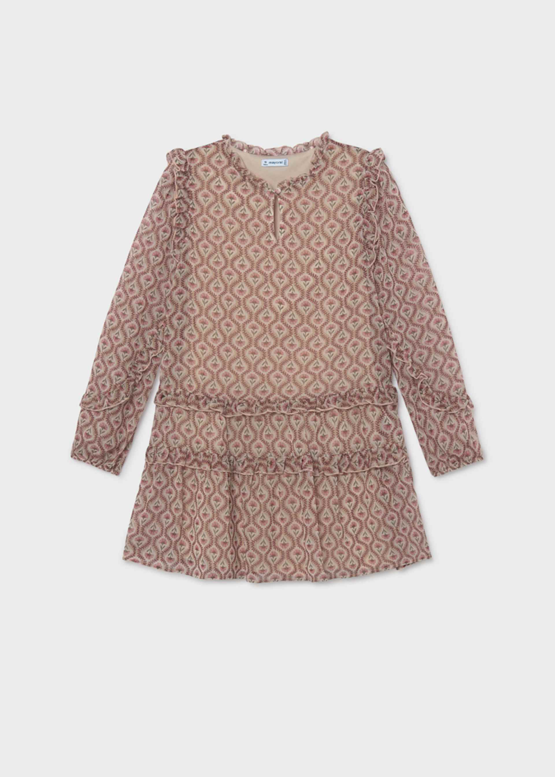 Robe bambula imprimée fille