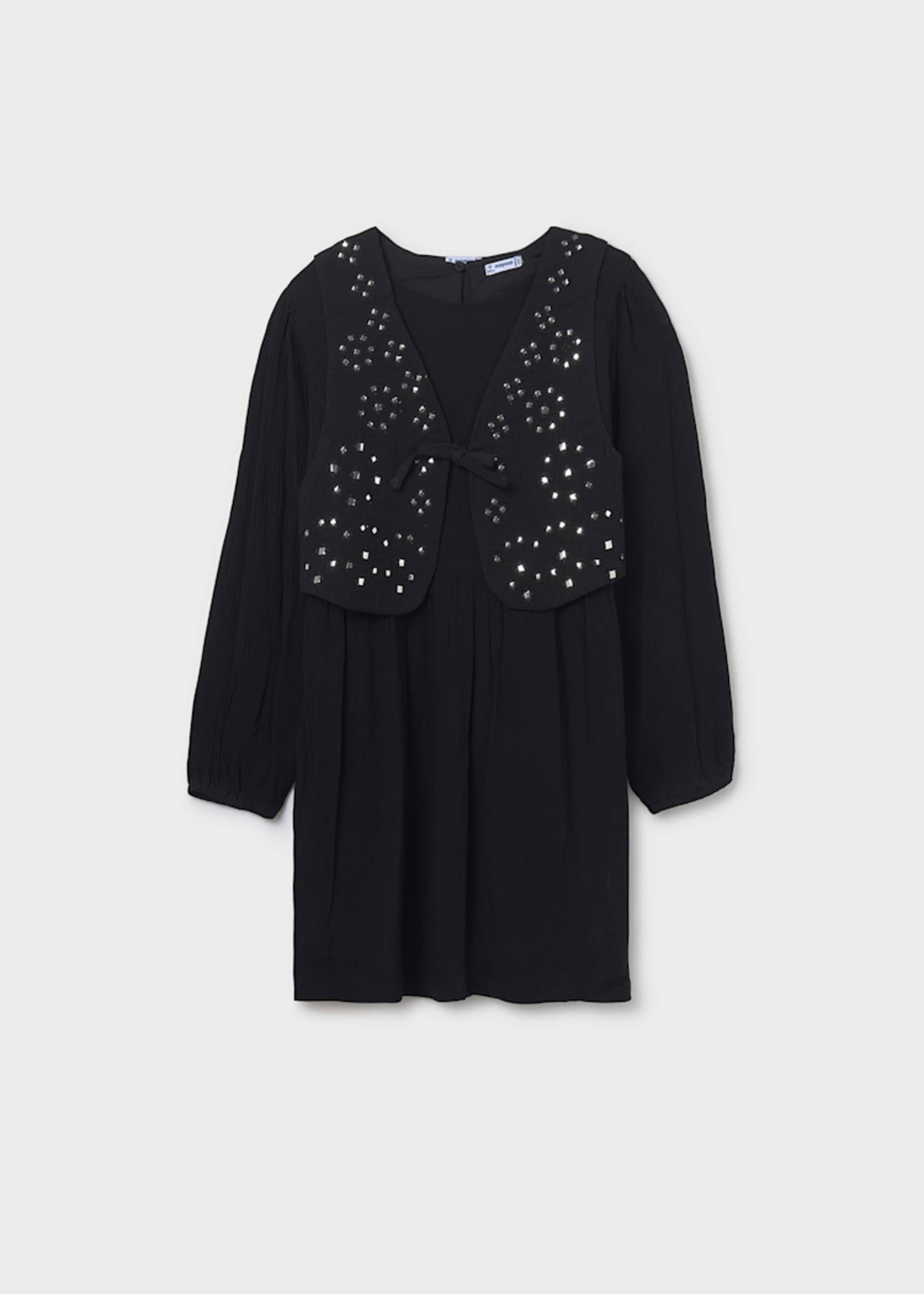Girls dress with waistcoat