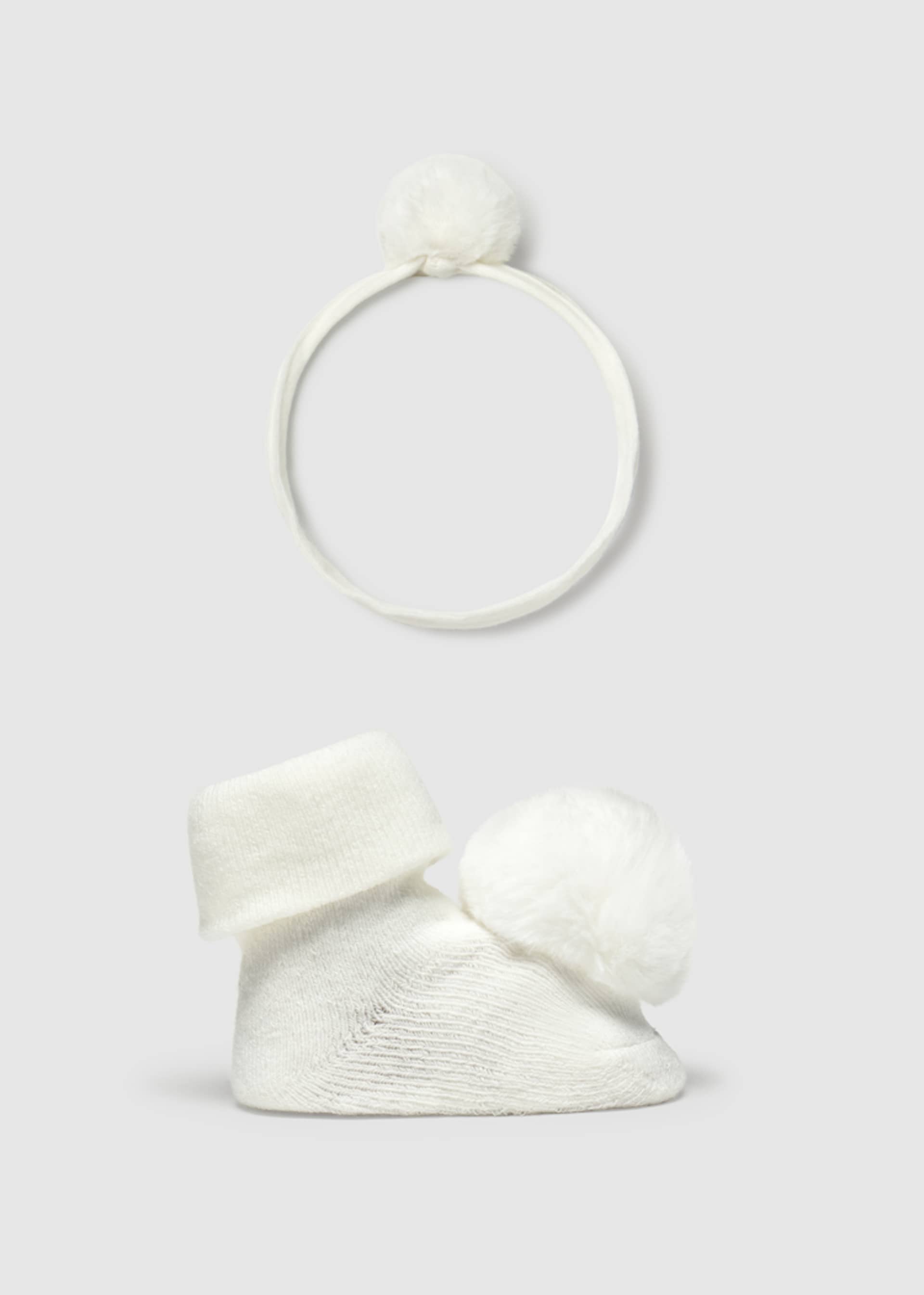 Set fascia e calzini neonata