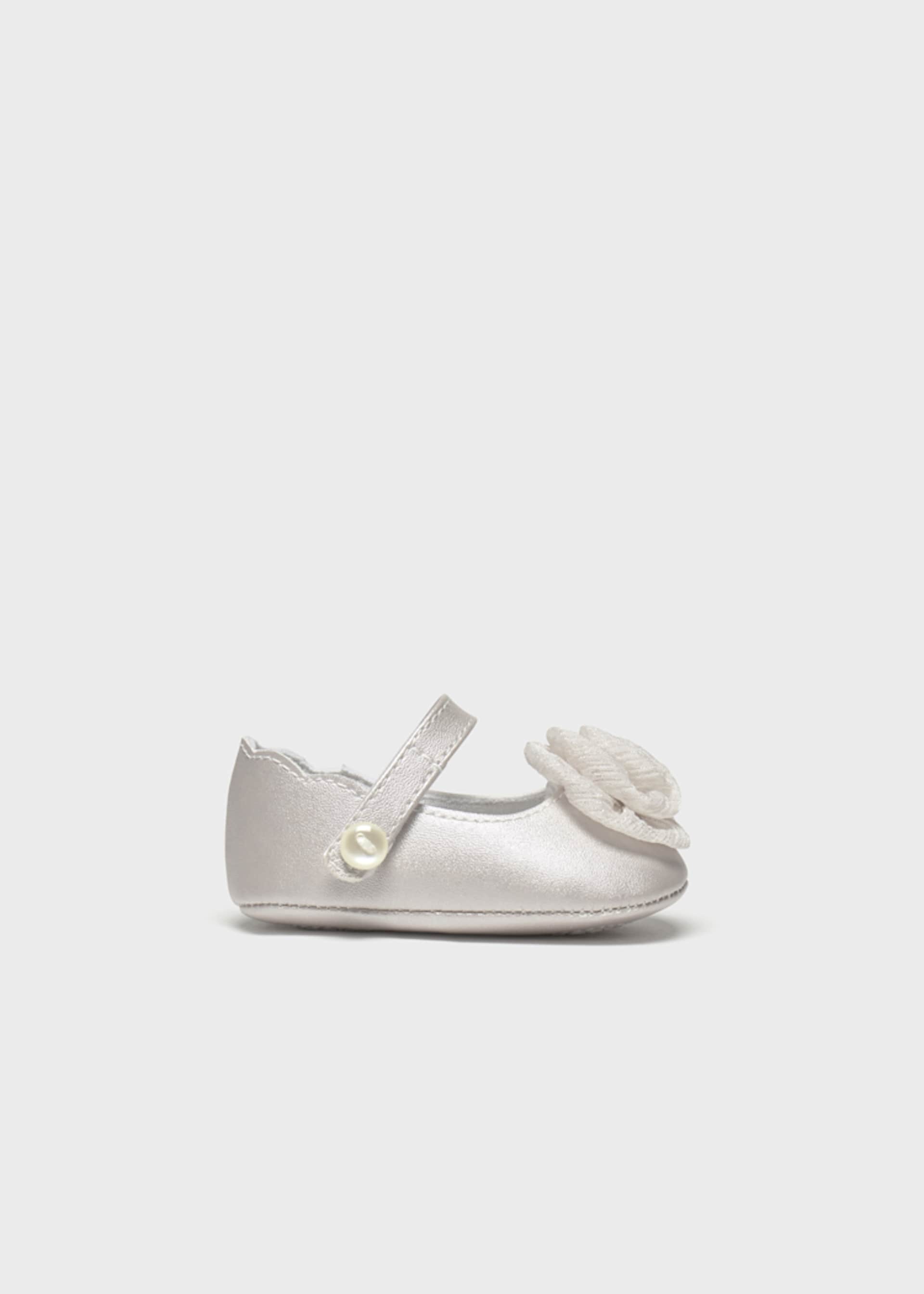 Newborn Girl Flower Mary Janes