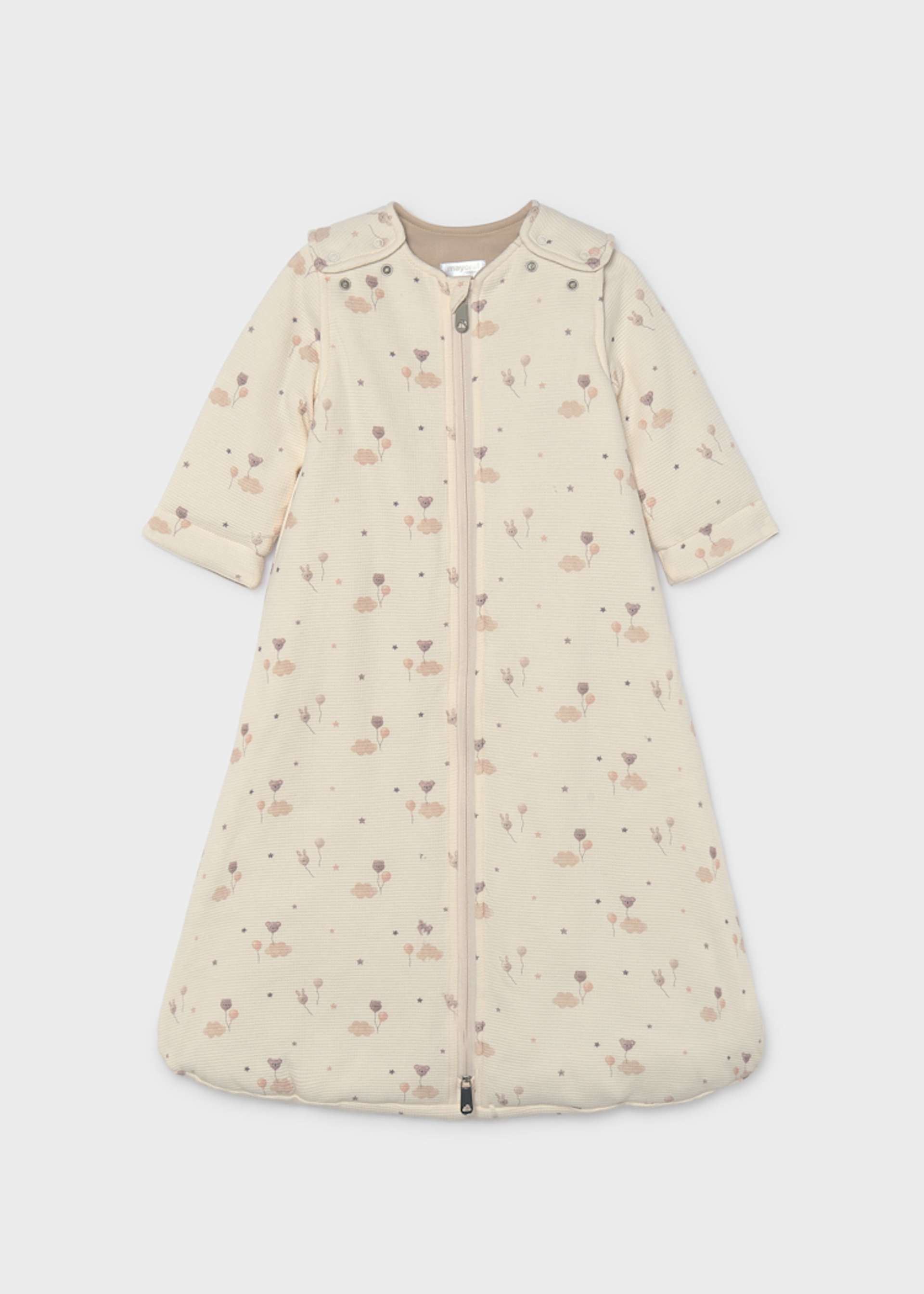 Baby sleeping bag with sleeves