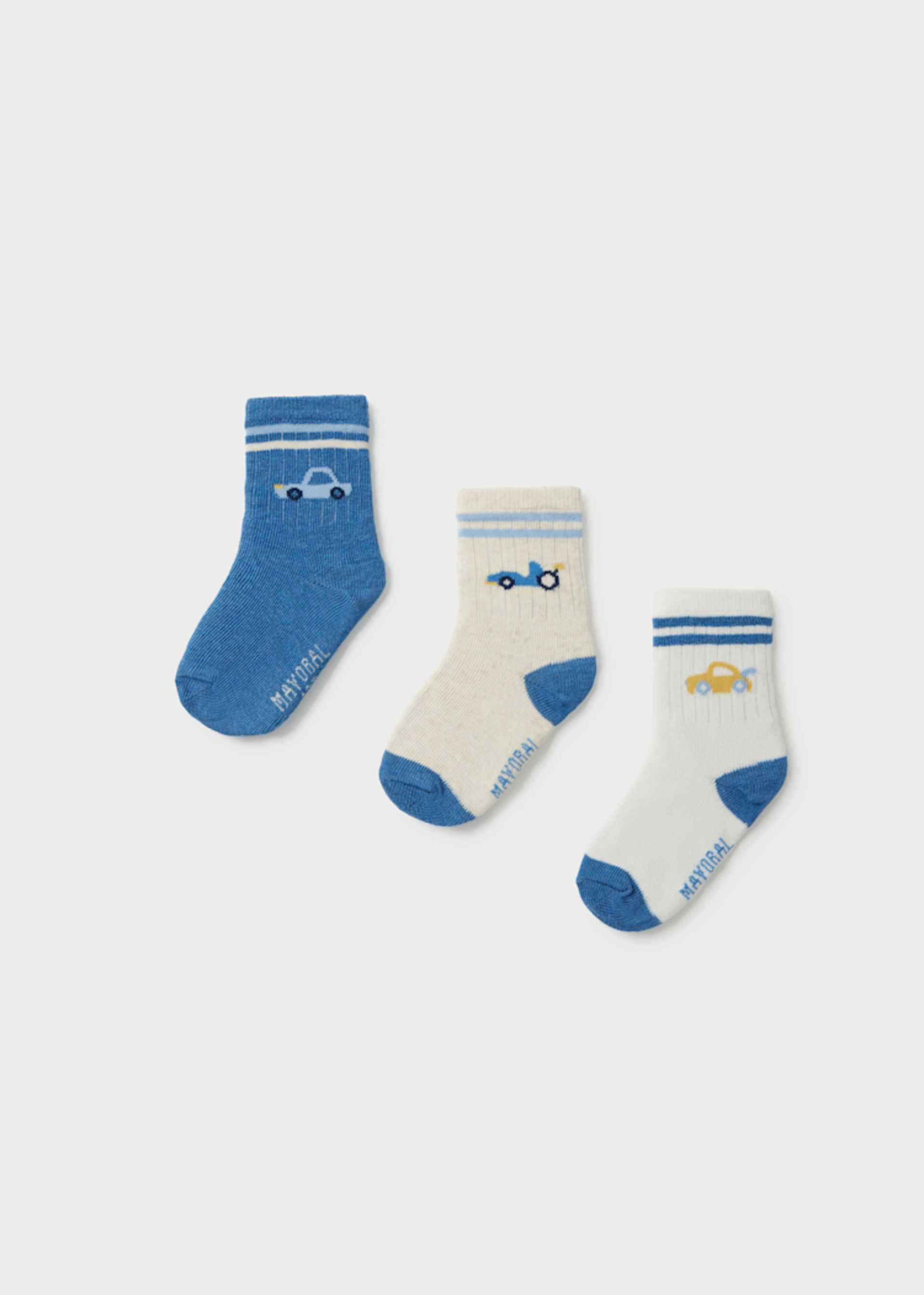 Set 3 calcetines rayas bebé Set 3 calcetines rayas bebé