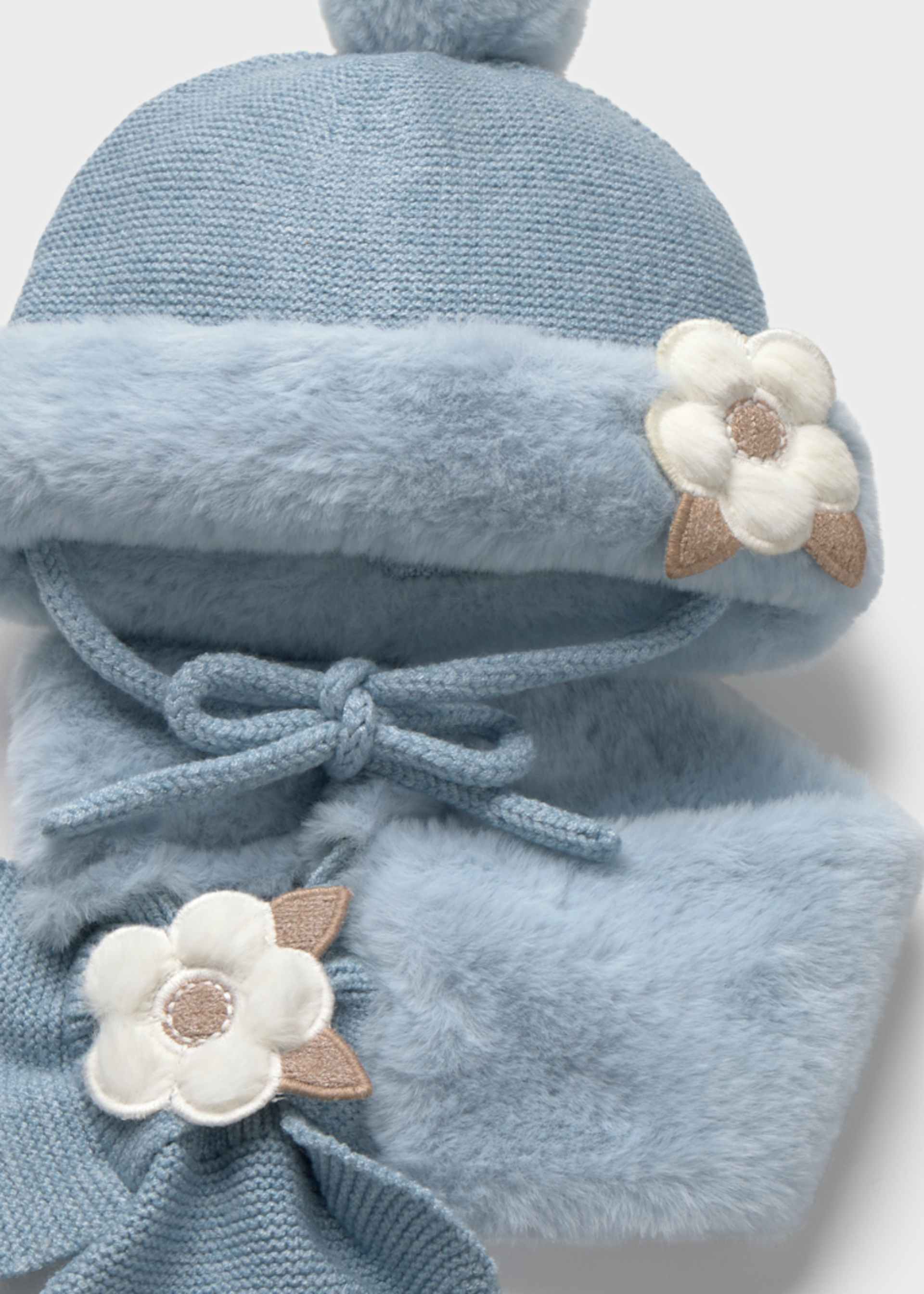 Conjunto gorro y bufanda cerrada bebé
