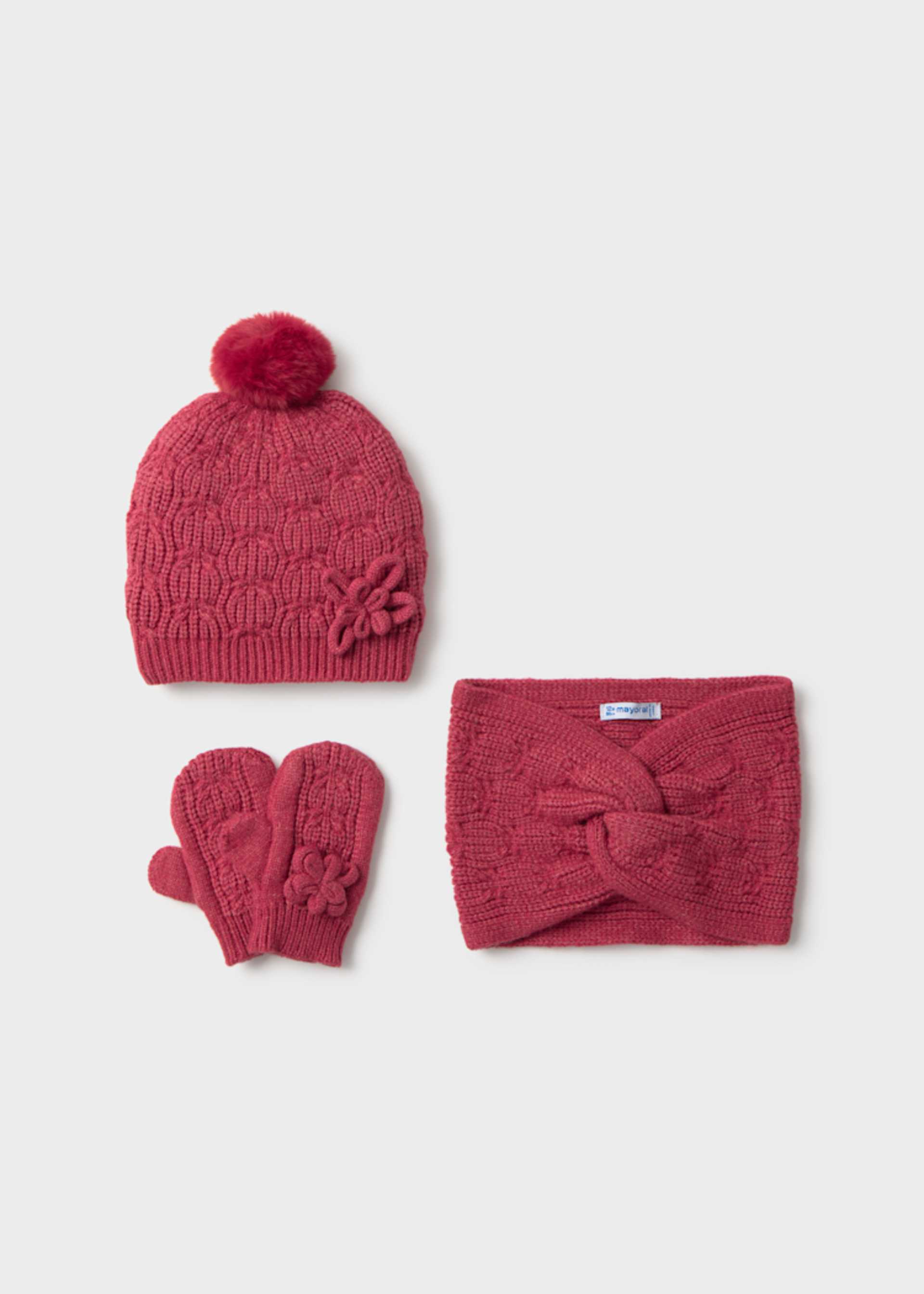 3-piece set closed baby scarf