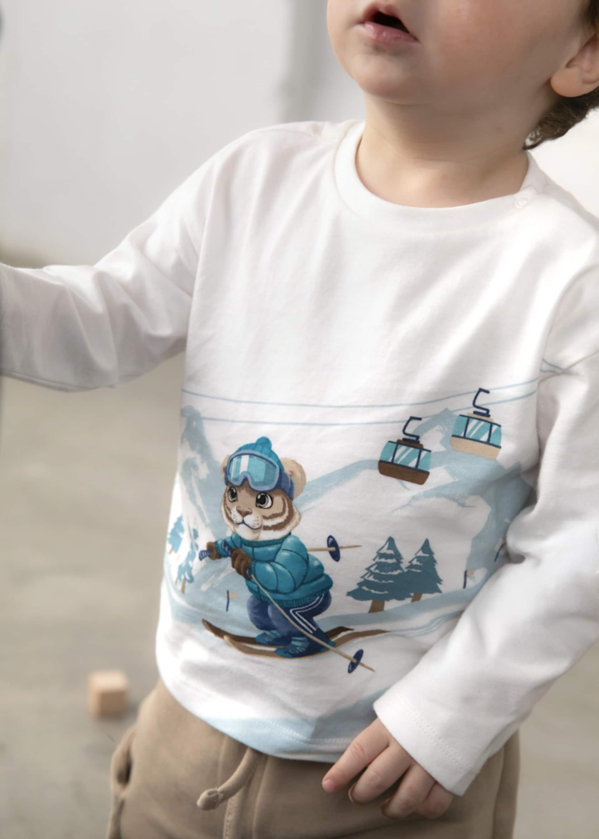 Baby tiger ski T-shirt Baby tiger ski T-shirt