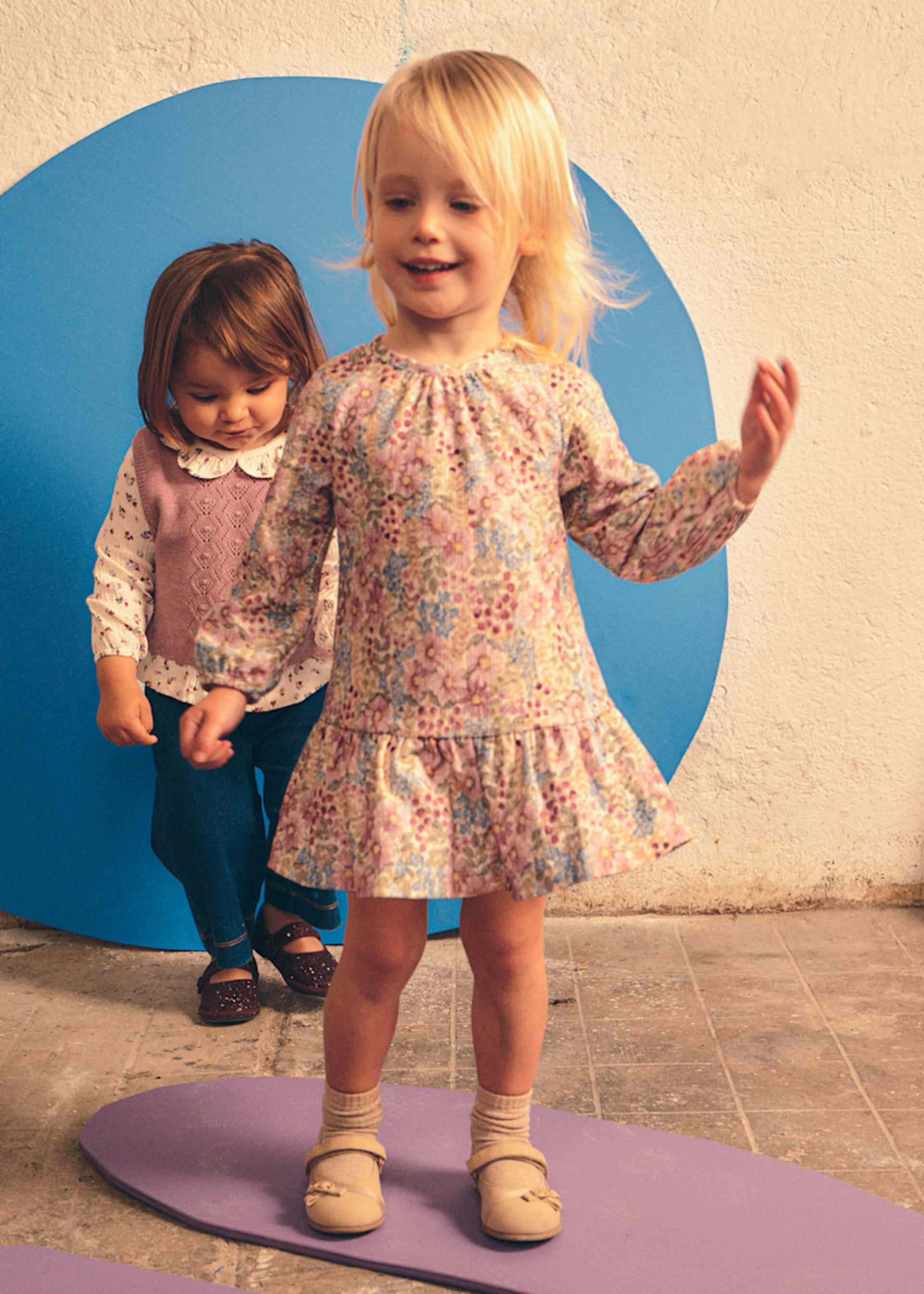 Rochie bambula cu imprimeu bebe