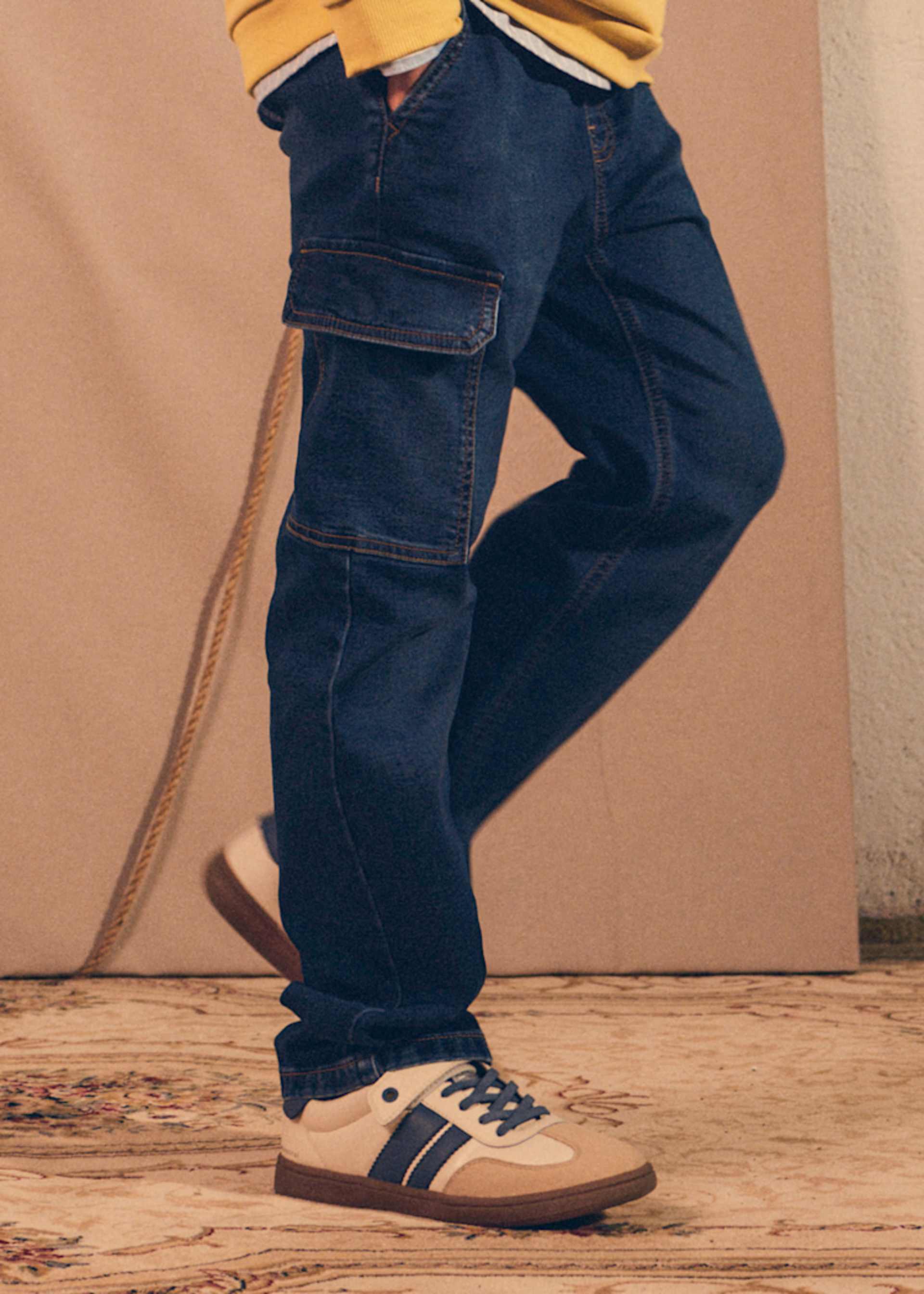 Pantalone jeans jogger ragazzo