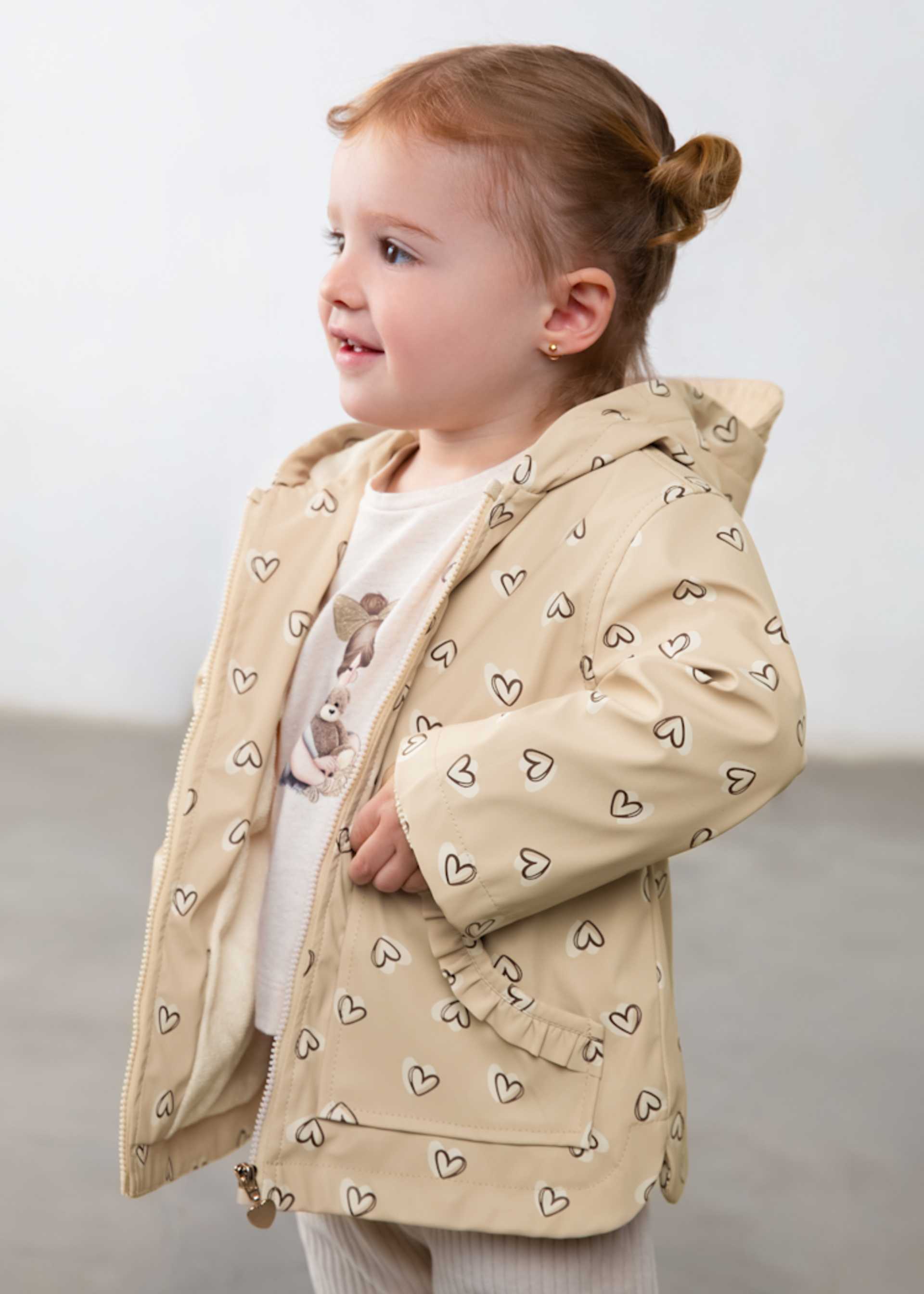 Printed baby raincoat