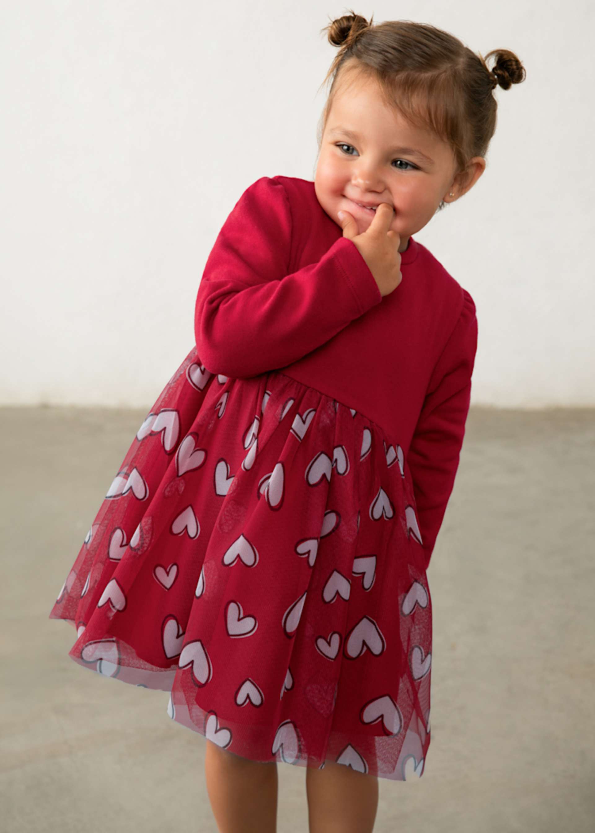 Rochie combinata cu tul bebe
