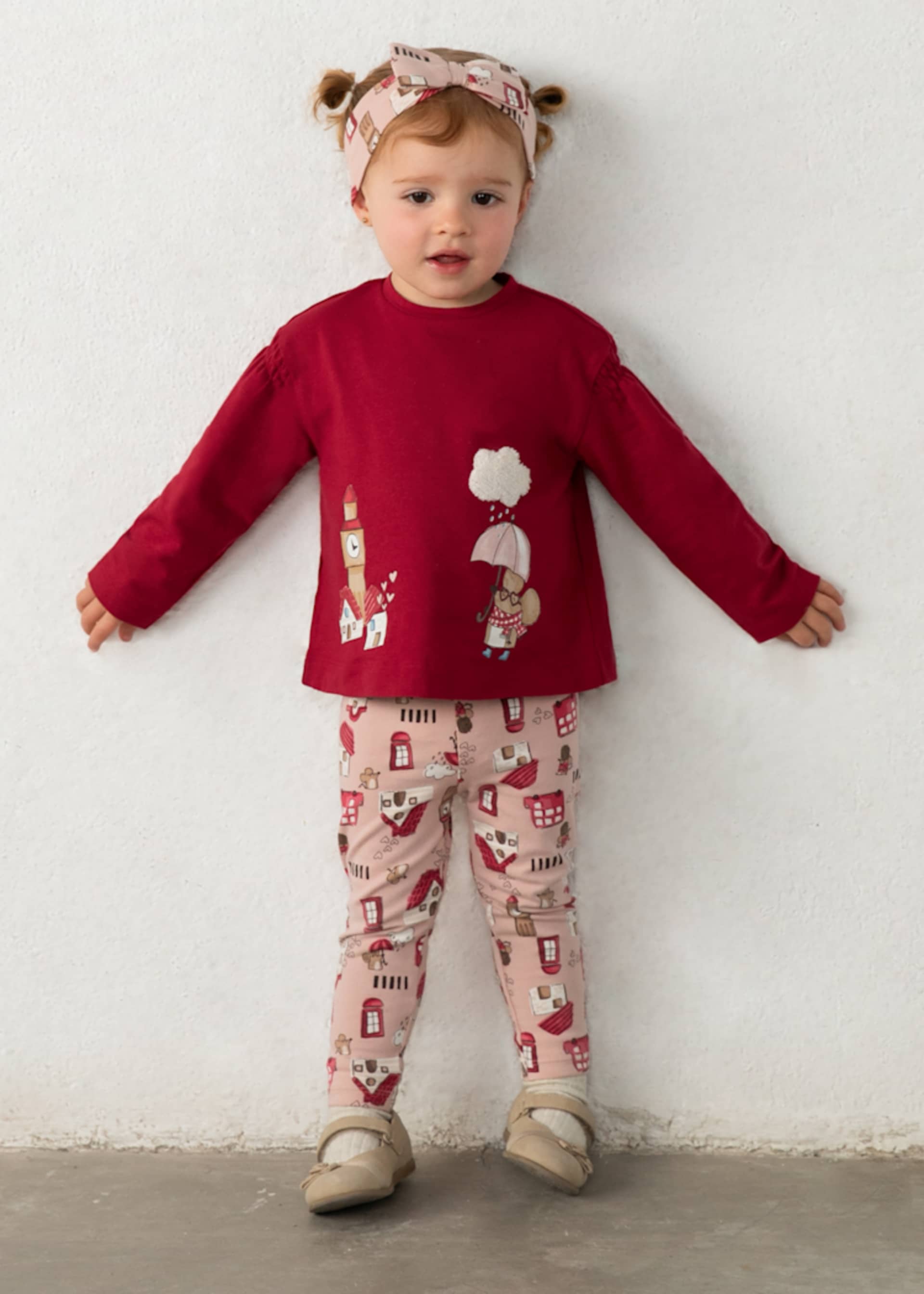 Baby Headband and Print Leggings Set
